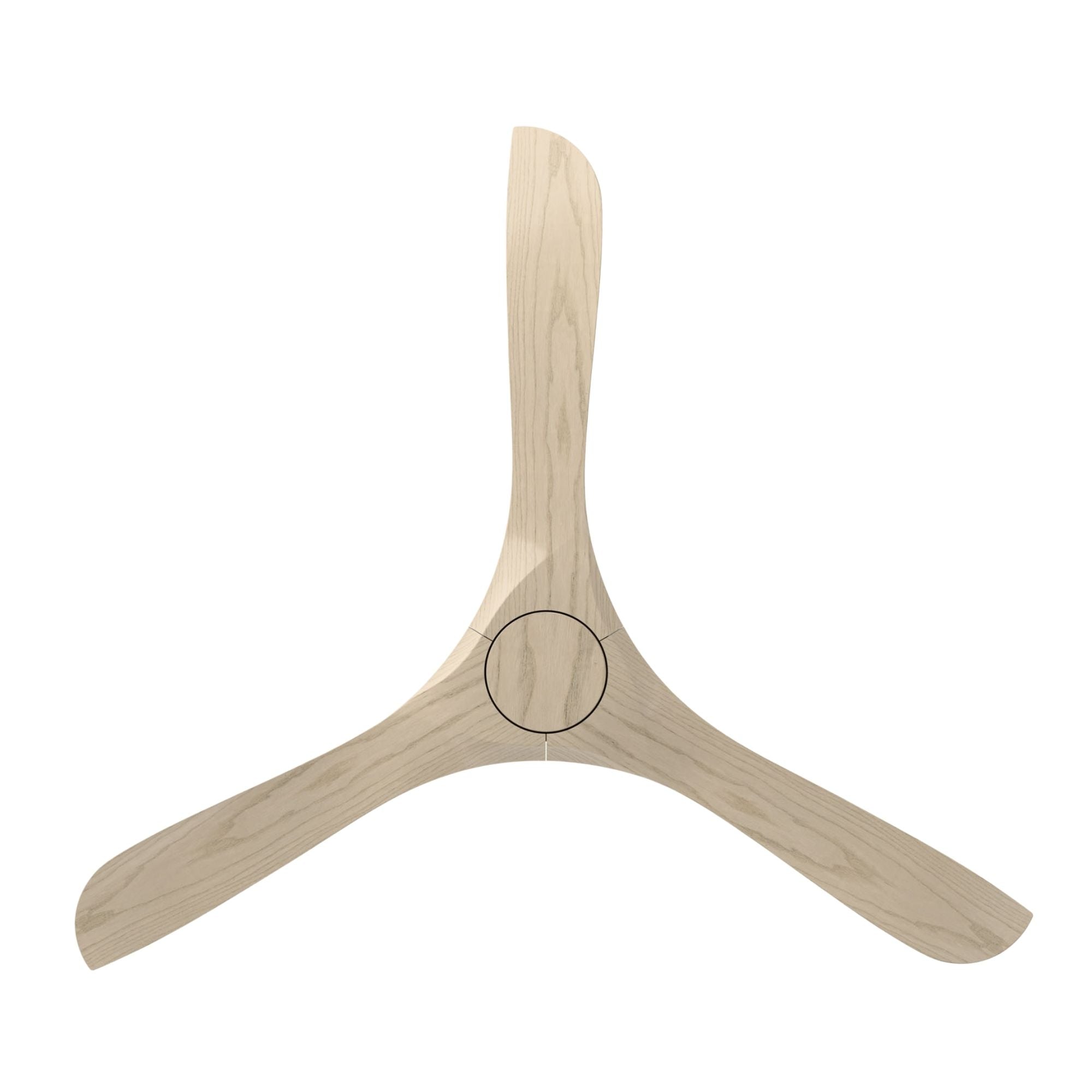 Modern Forms Carve 60" Smart Ceiling Fan, Matte Black with White Oak Blades