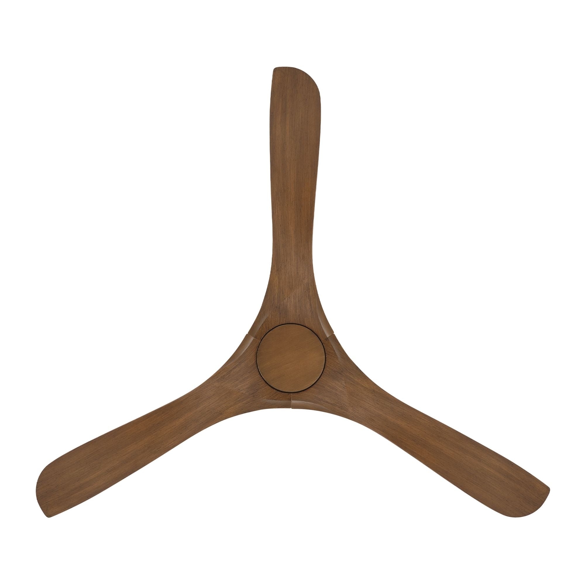 Carve 60" Smart Ceiling Fan, Matte White with Distressed Koa Blades