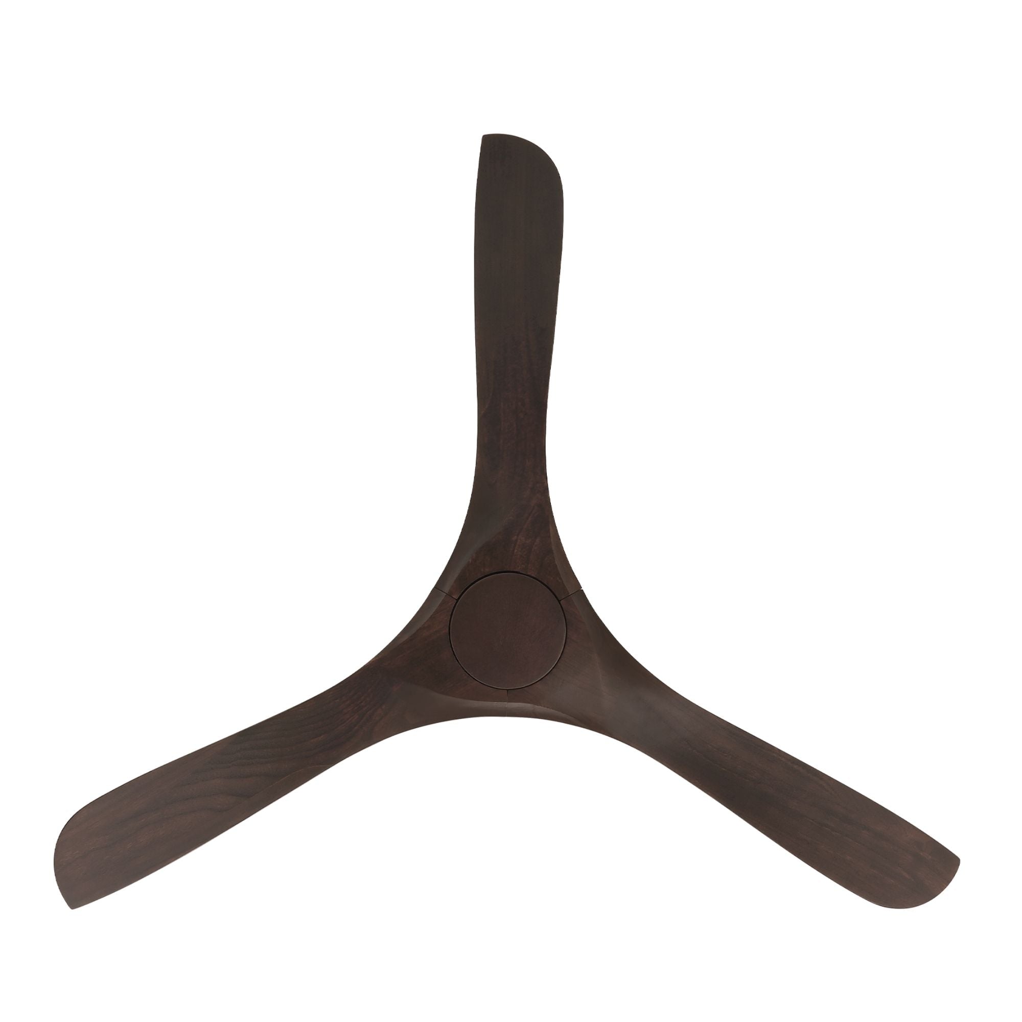 Carve 60" Smart Ceiling Fan, Matte White with Dark Walnut Blades