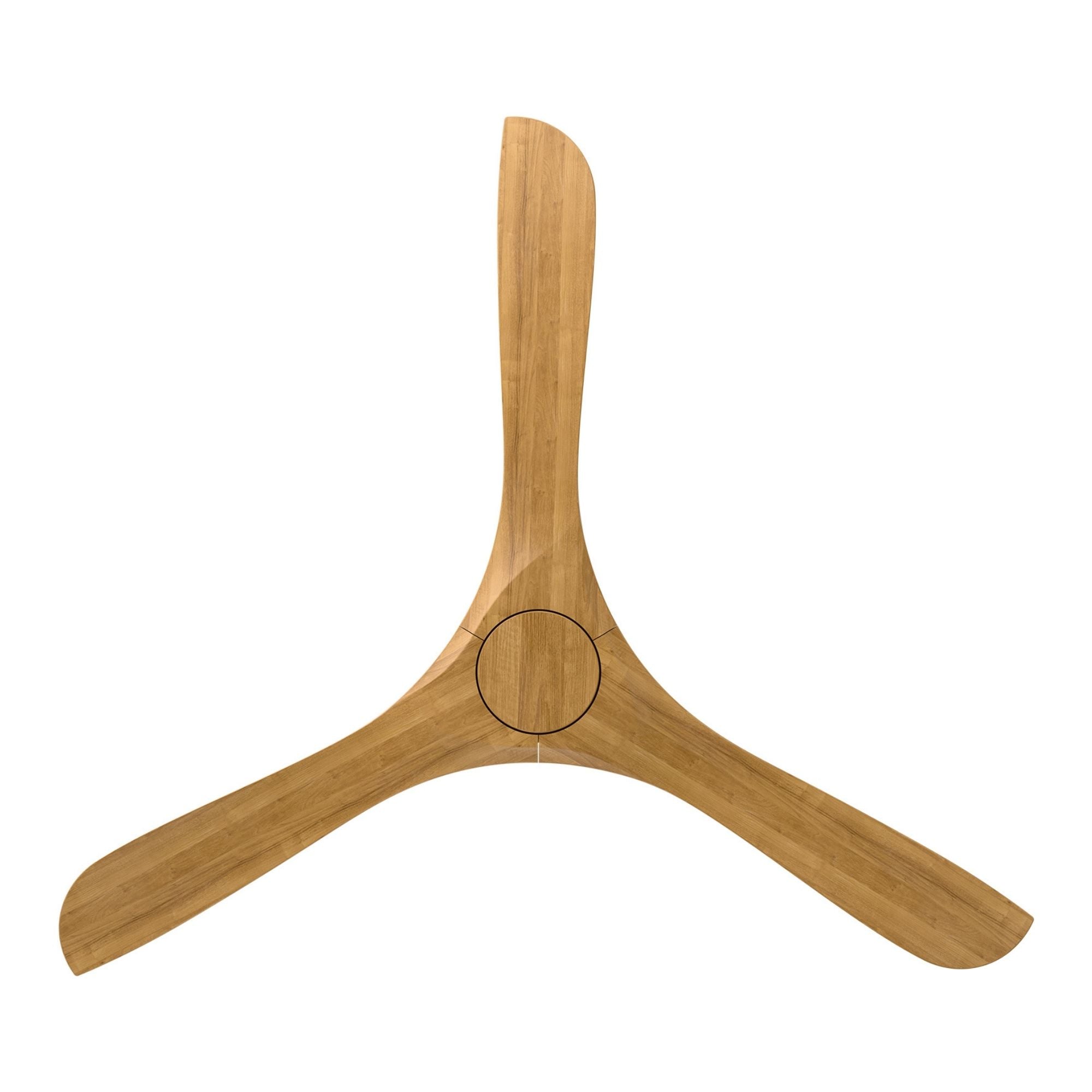 Modern Forms Carve 60" Smart Ceiling Fan, Matte White with Honey Oak Blades