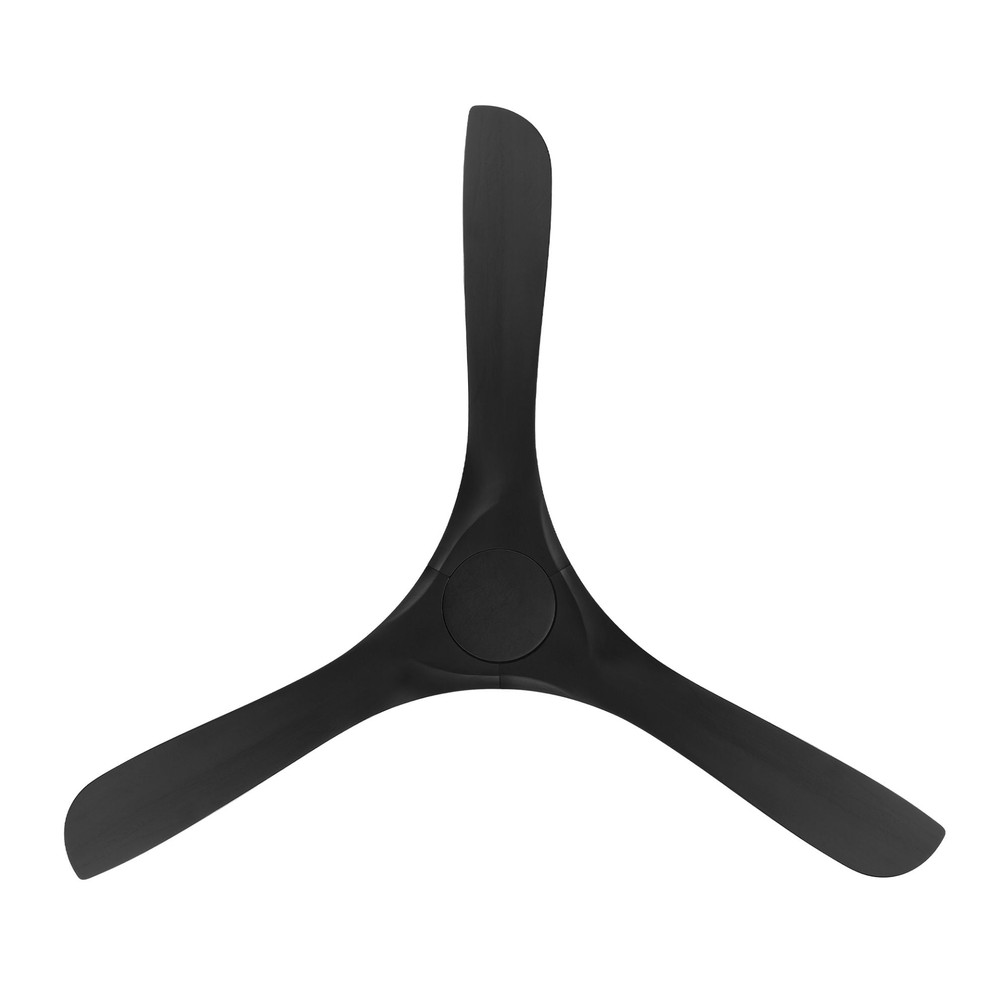 Carve 60" Smart Ceiling Fan, Matte White with Matte Black Blades