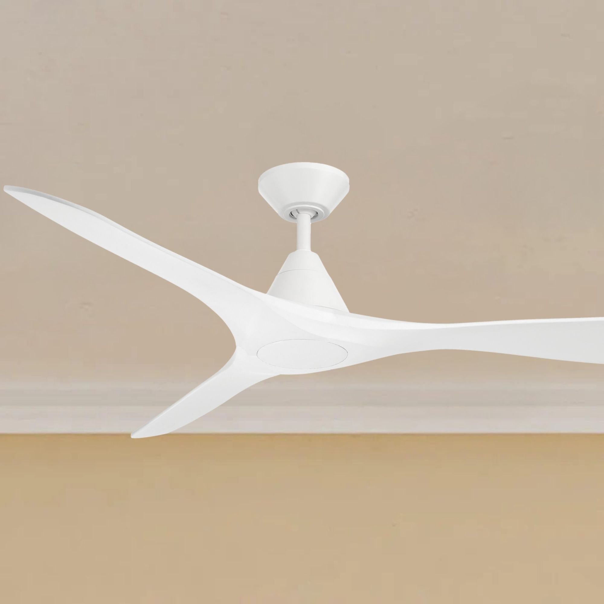 Carve 60" Smart Ceiling Fan, Matte White