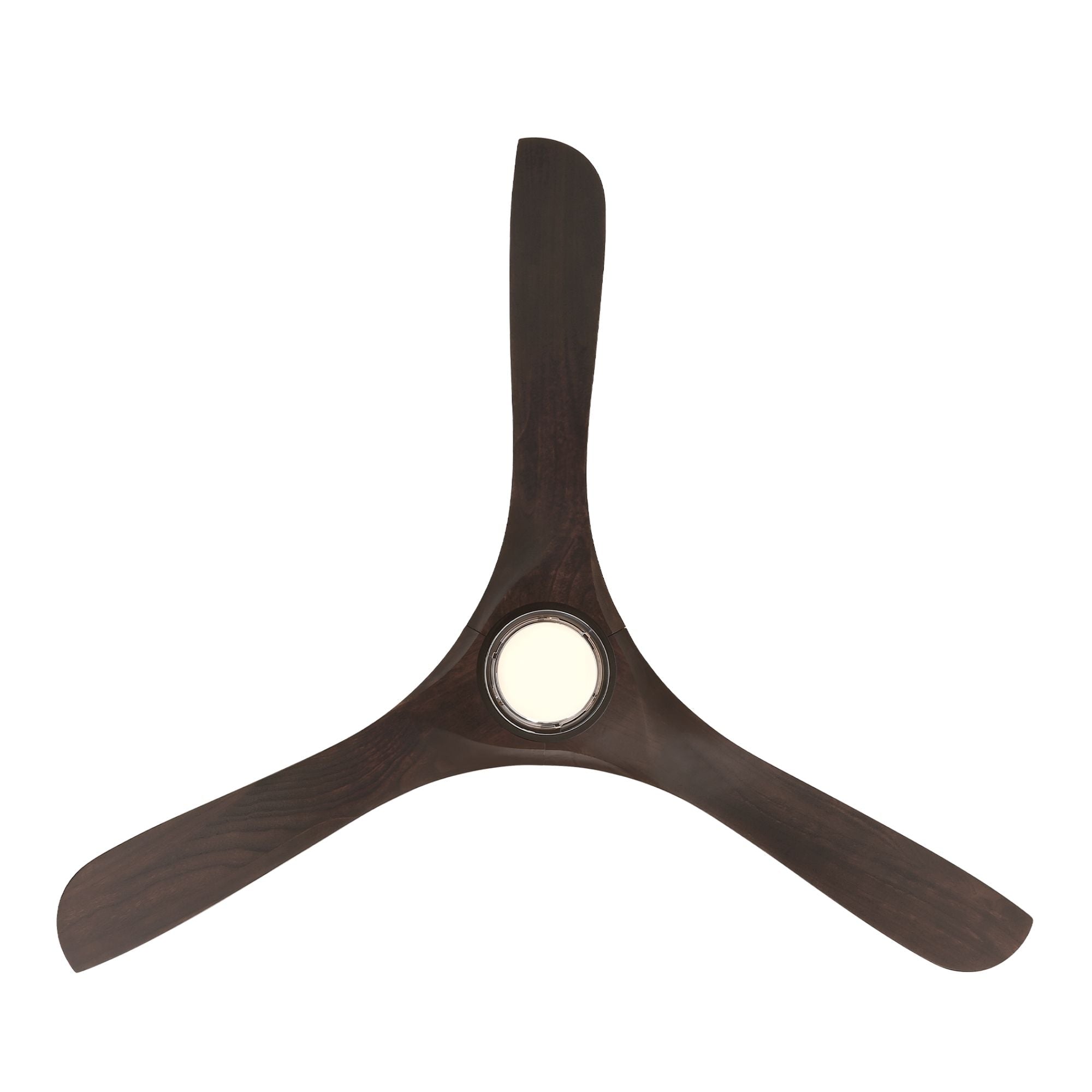 Carve 60" LED Smart Ceiling Fan, Bronze with Dark Walnut Blades