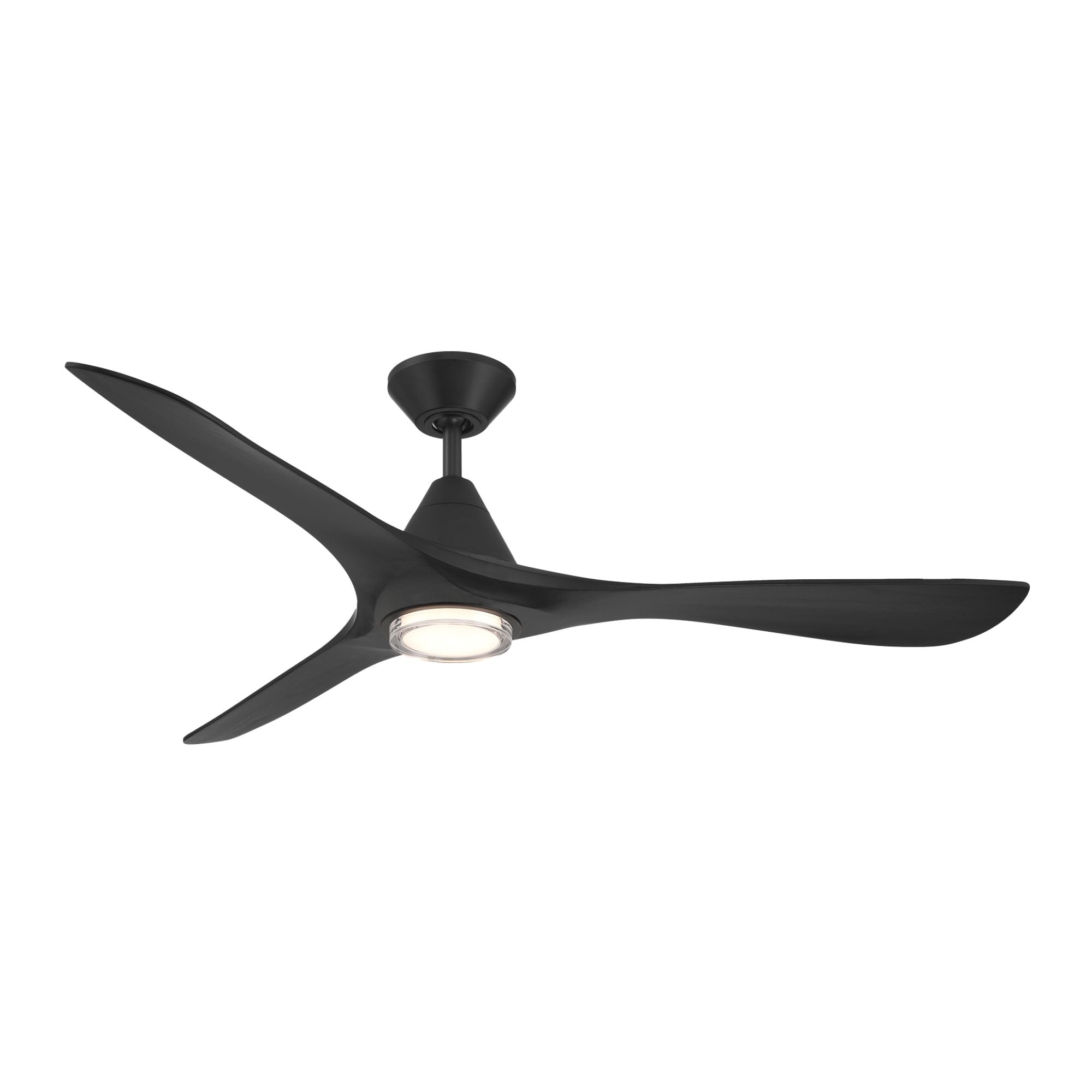Carve 60" LED Smart Ceiling Fan, Matte Black