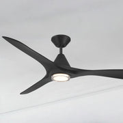Carve 60" LED Smart Ceiling Fan, Matte Black