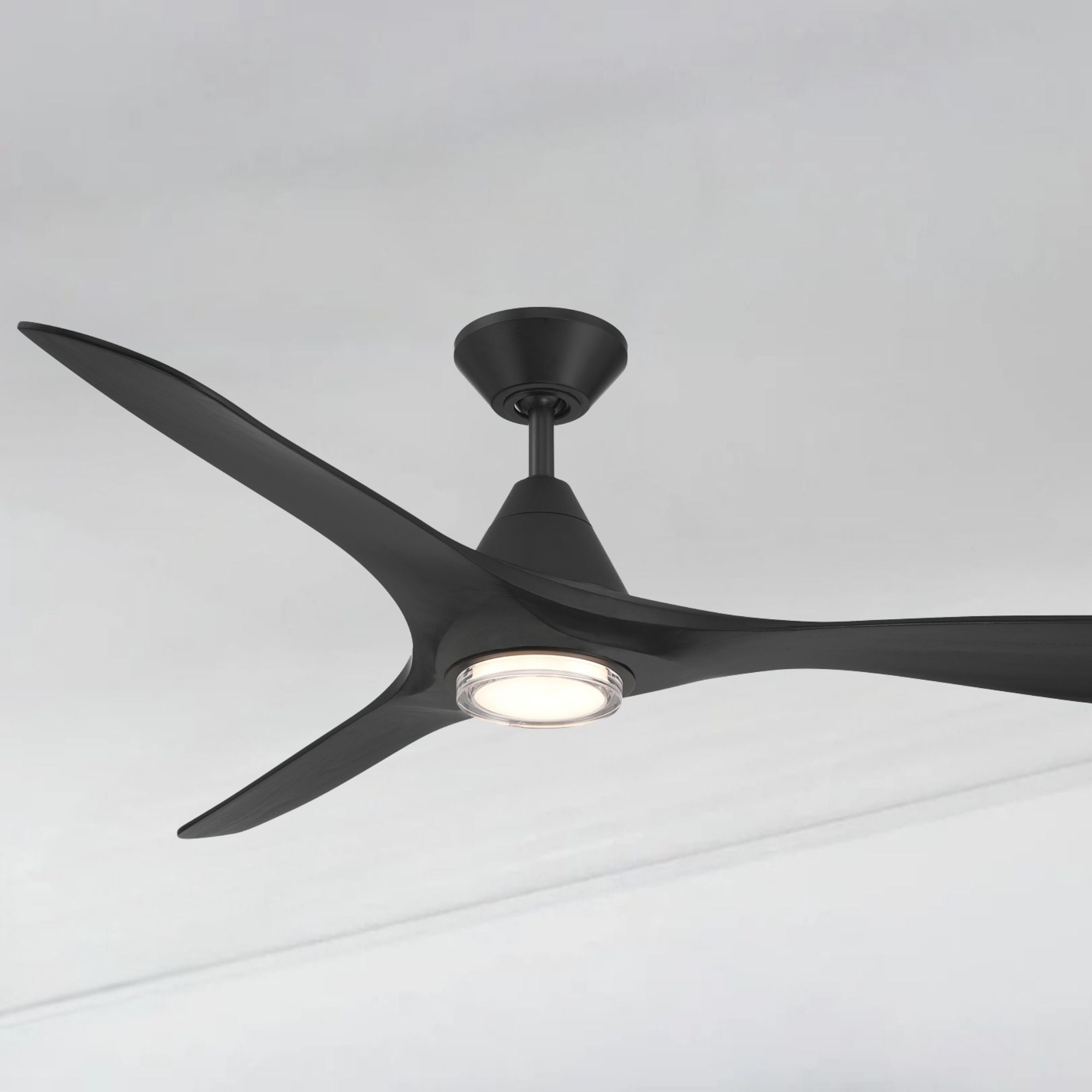 Carve 60" LED Smart Ceiling Fan, Matte Black