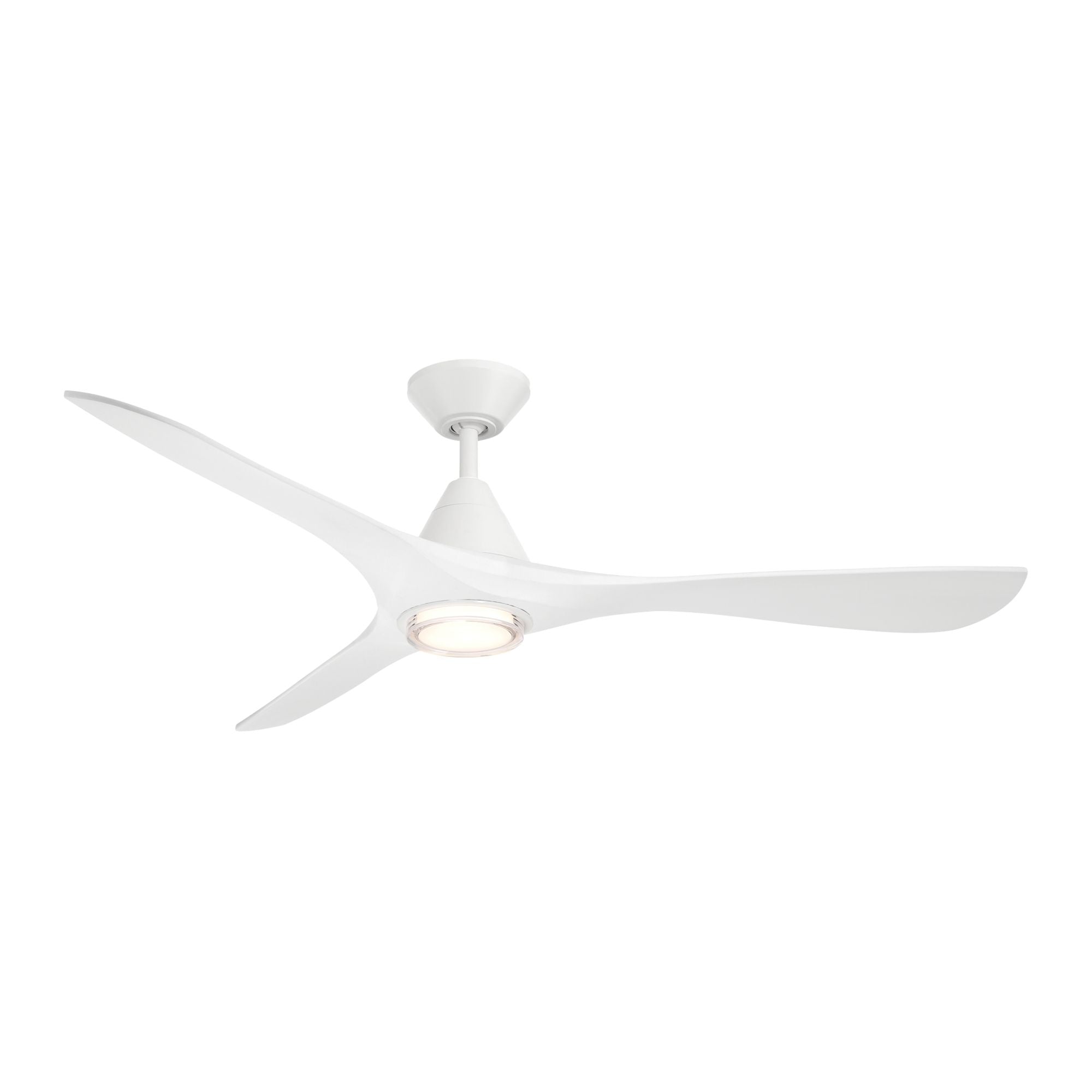 Carve 60" LED Smart Ceiling Fan, Matte White