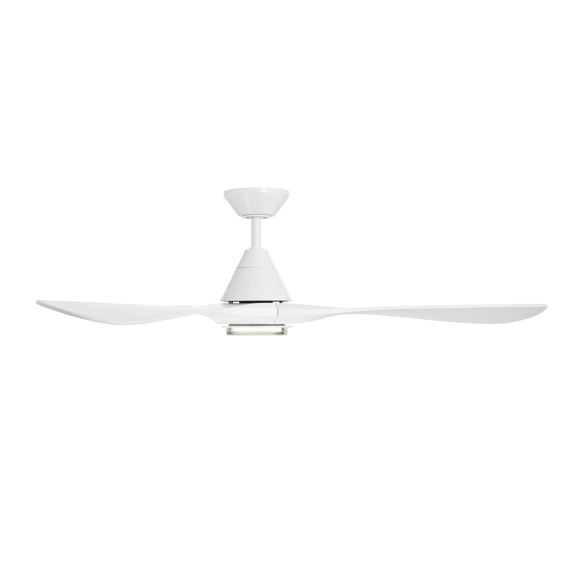 Carve 60" LED Smart Ceiling Fan, Matte White
