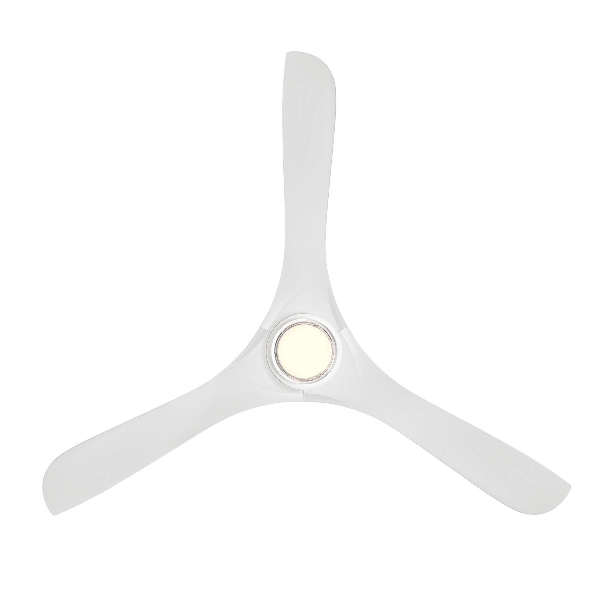 Carve 60" LED Smart Ceiling Fan, Matte White