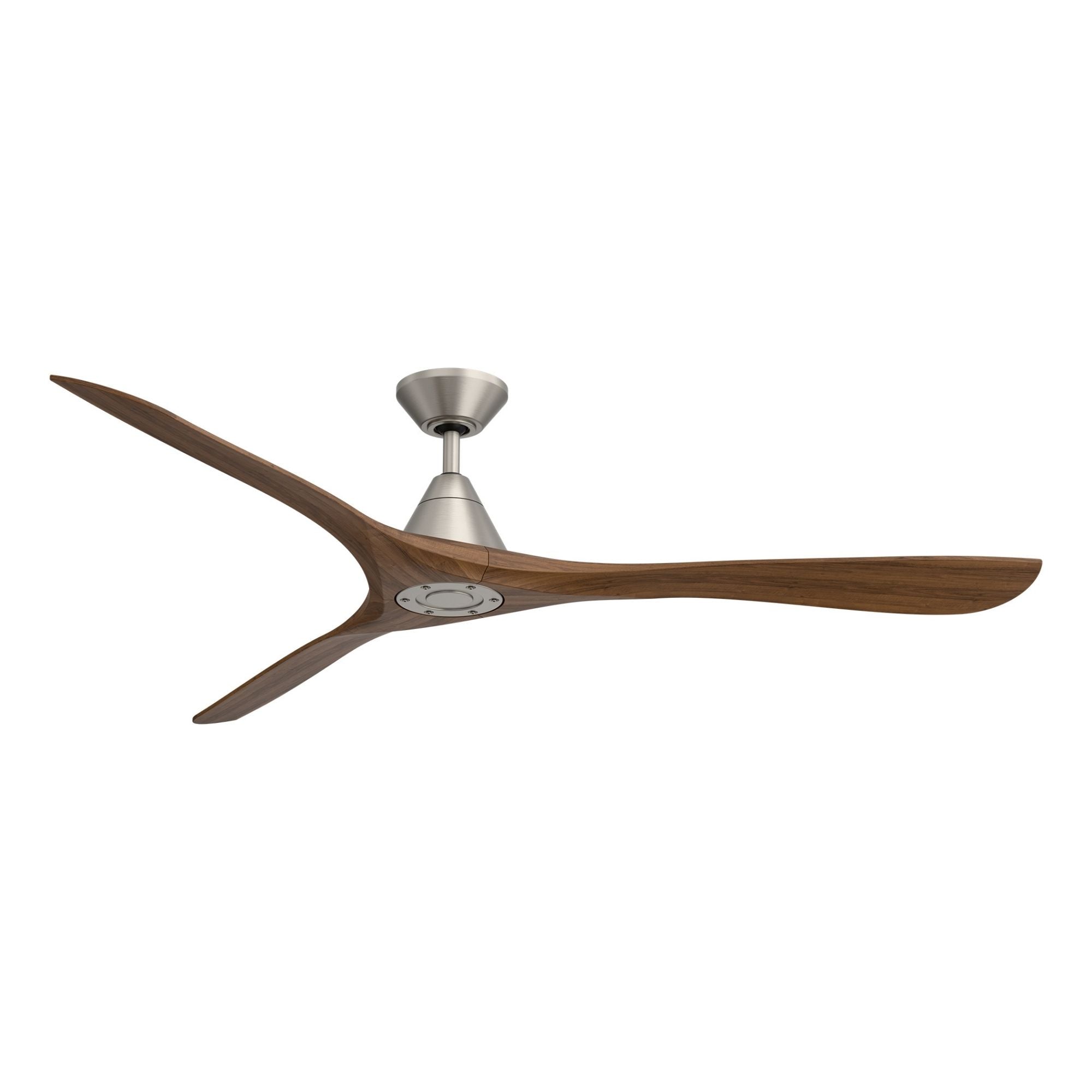 Modern Forms Carve 72" Smart Ceiling Fan, Antique Nickel with Distressed Koa Blades