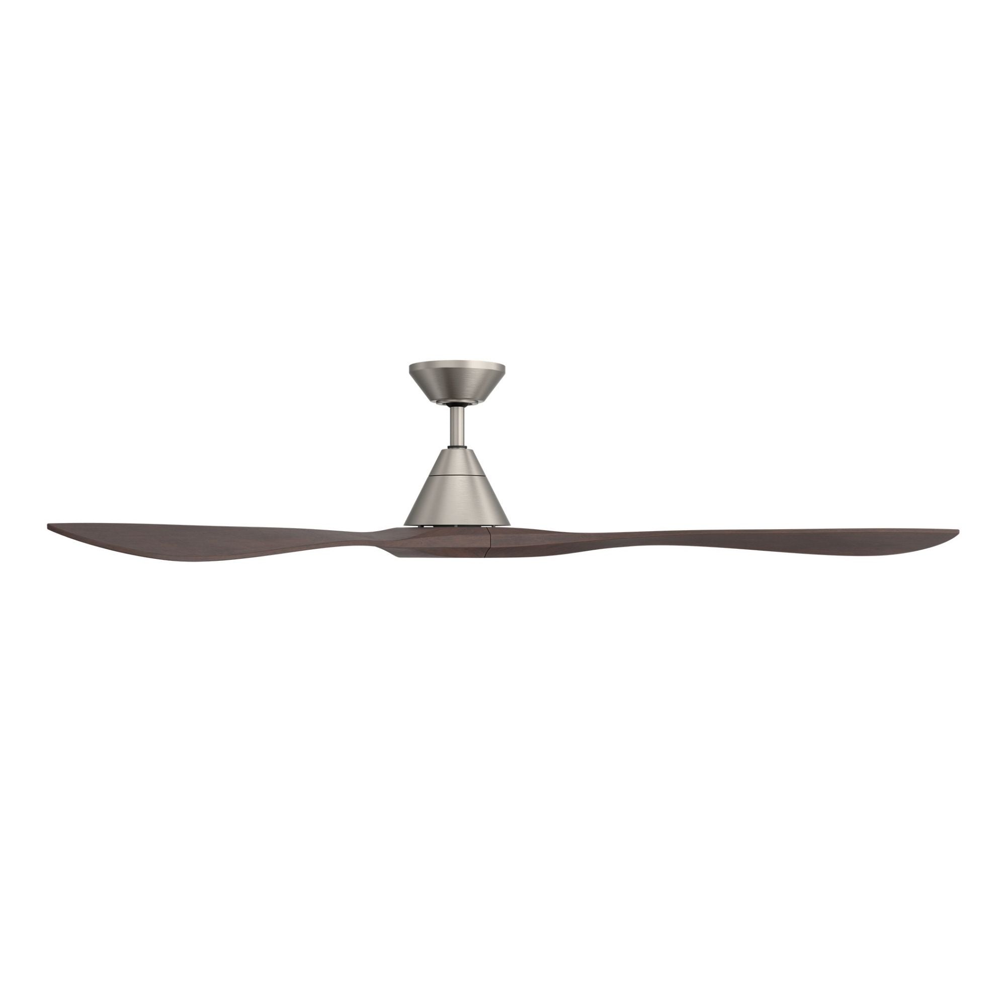 Modern Forms Carve 72" Smart Ceiling Fan, Antique Nickel with Distressed Koa Blades