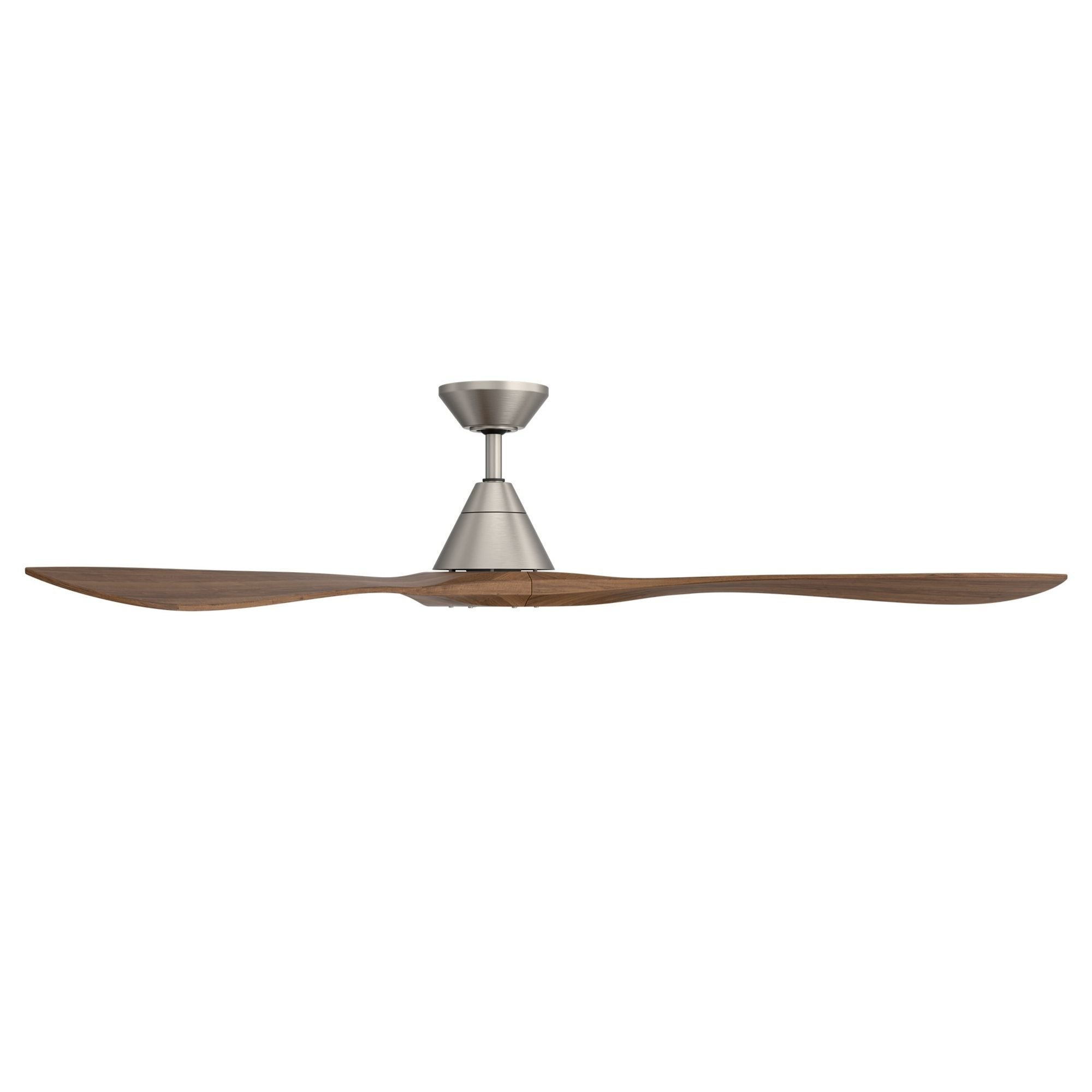Modern Forms Carve 72" Smart Ceiling Fan, Antique Nickel with Distressed Koa Blades