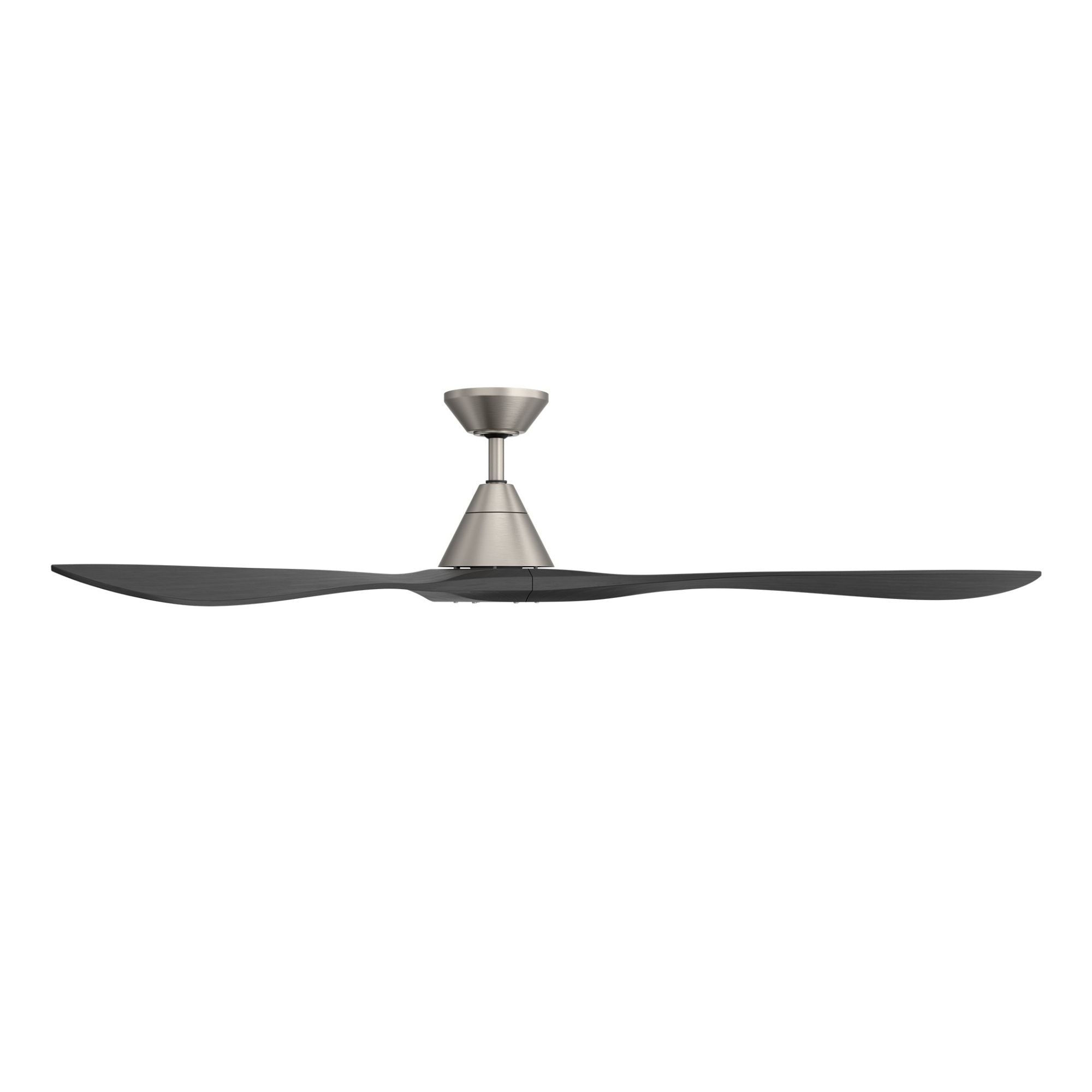Modern Forms Carve 72" Smart Ceiling Fan, Antique Nickel with Dark Walnut Blades