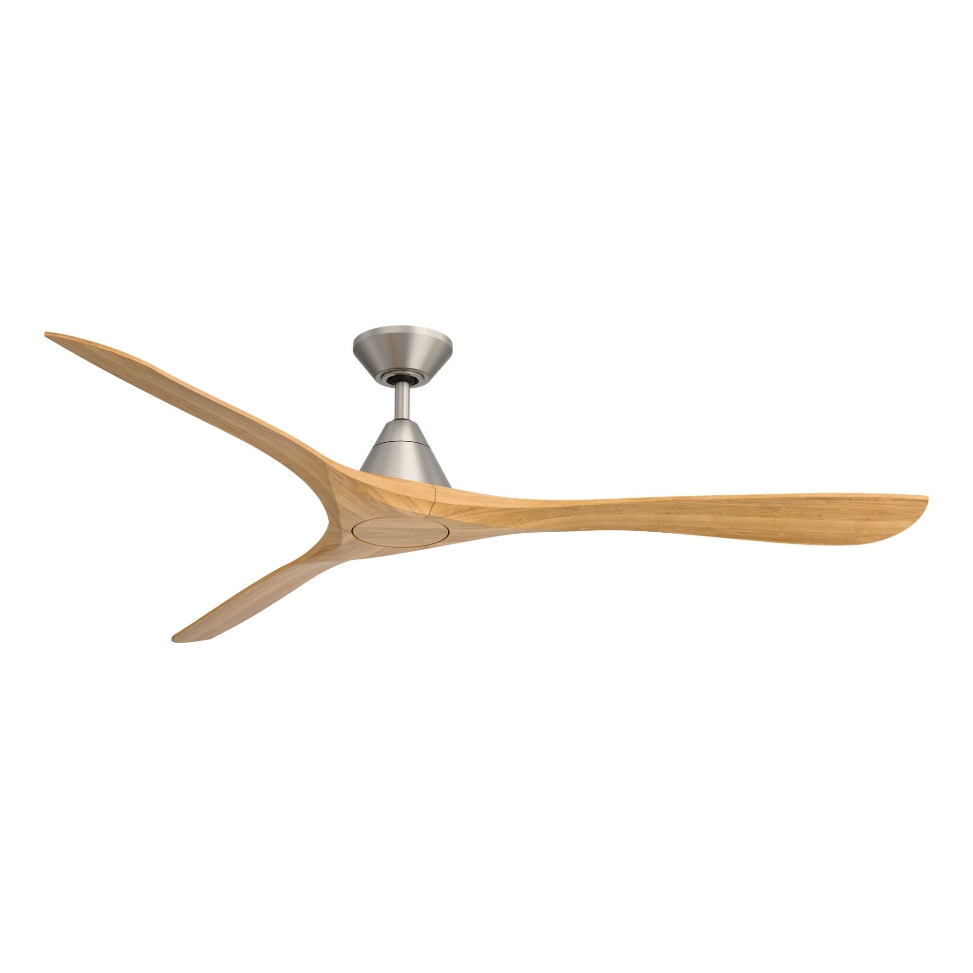 Modern Forms Carve 72" Smart Ceiling Fan, Antique Nickel with Honey Oak Blades