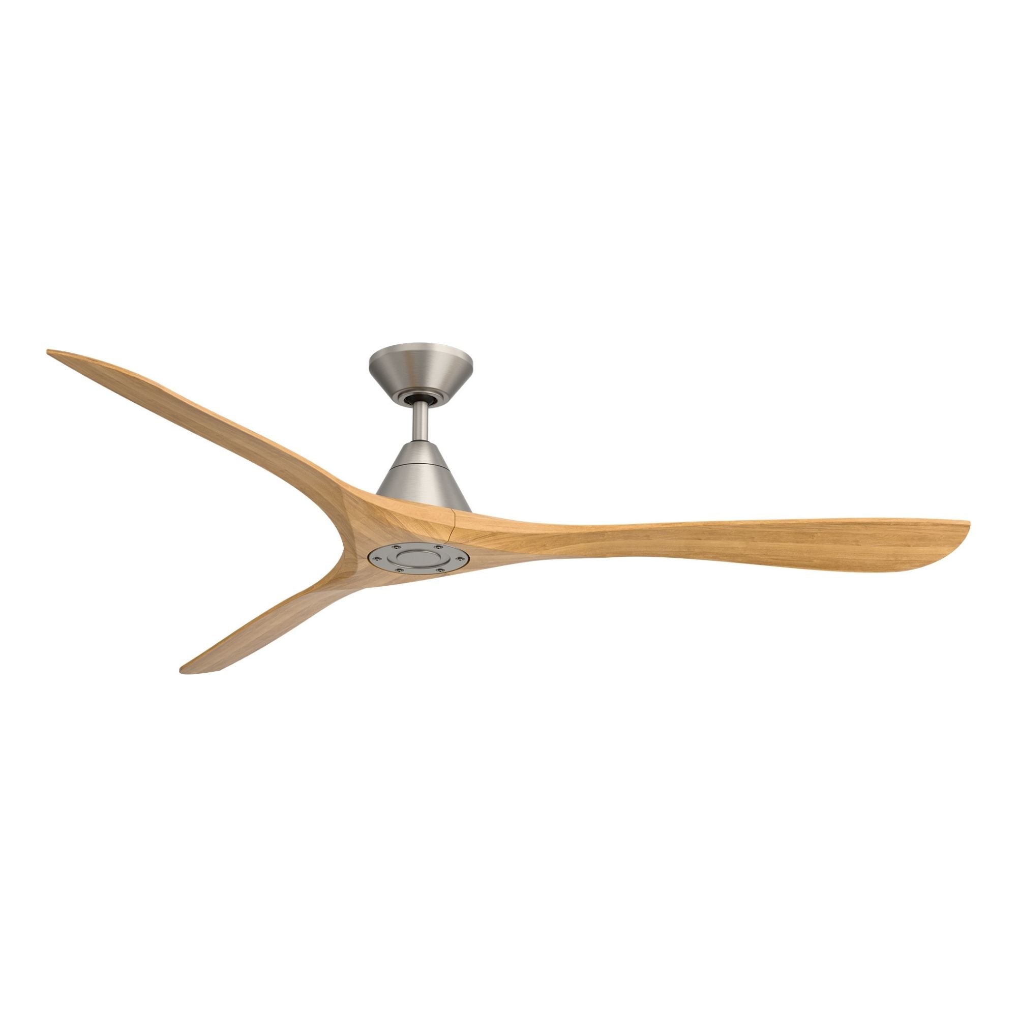 Modern Forms Carve 72" Smart Ceiling Fan, Antique Nickel with Honey Oak Blades