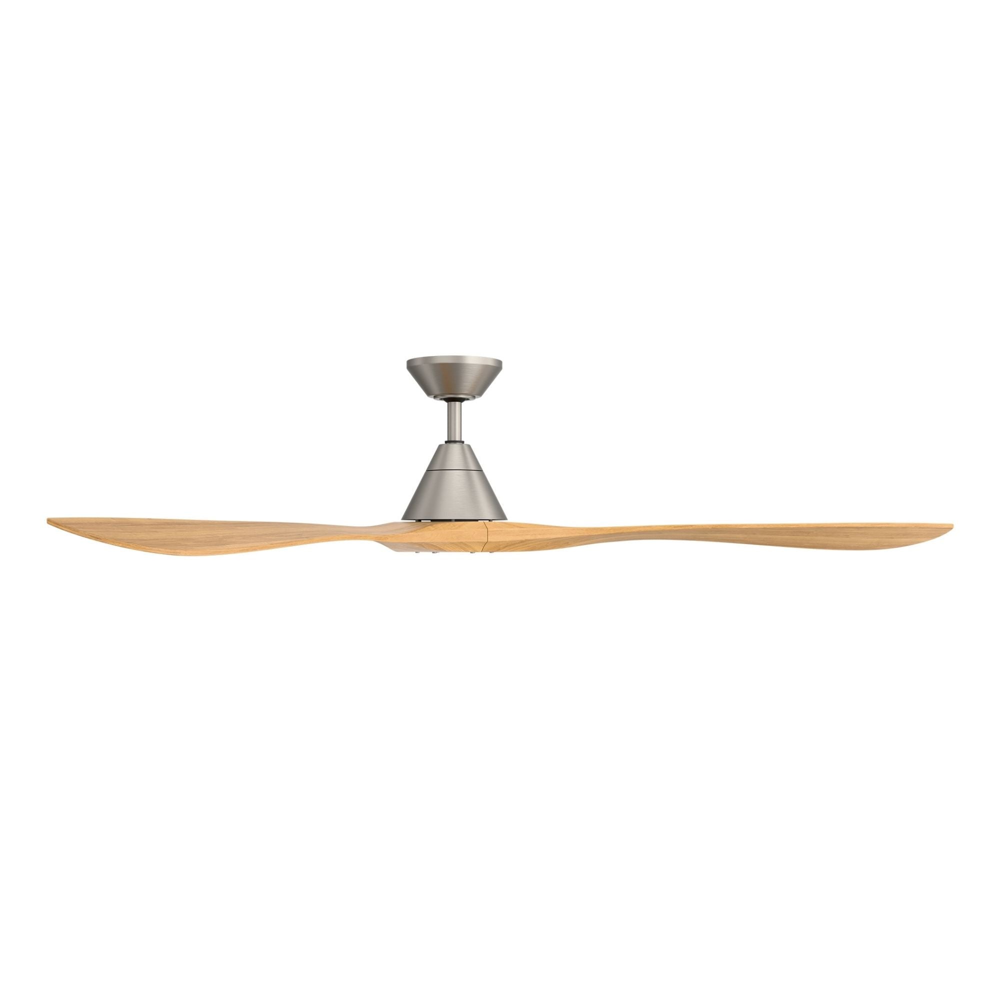 Modern Forms Carve 72" Smart Ceiling Fan, Antique Nickel with Honey Oak Blades