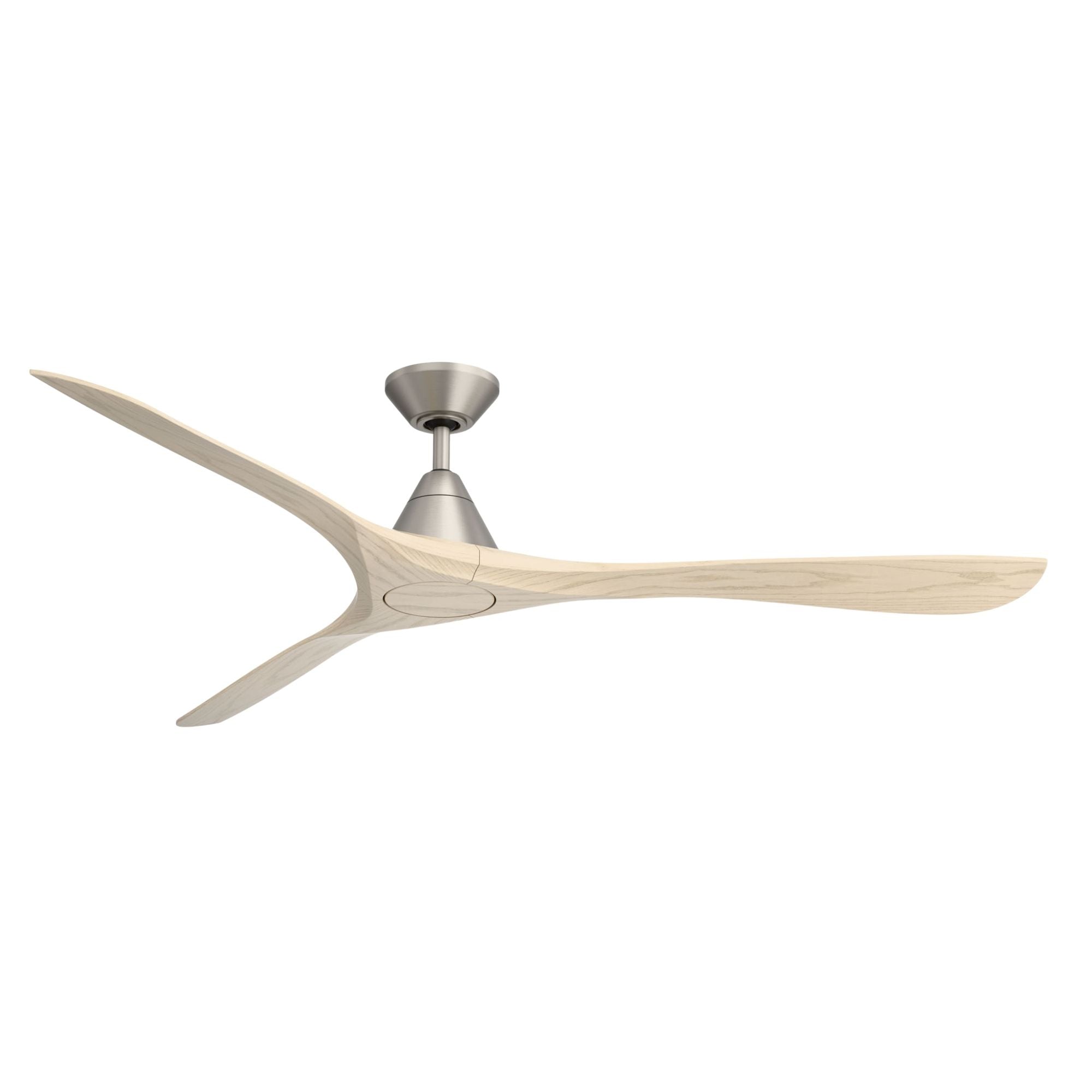 Modern Forms Carve 72" Smart Ceiling Fan, Antique Nickel with White Oak Blades