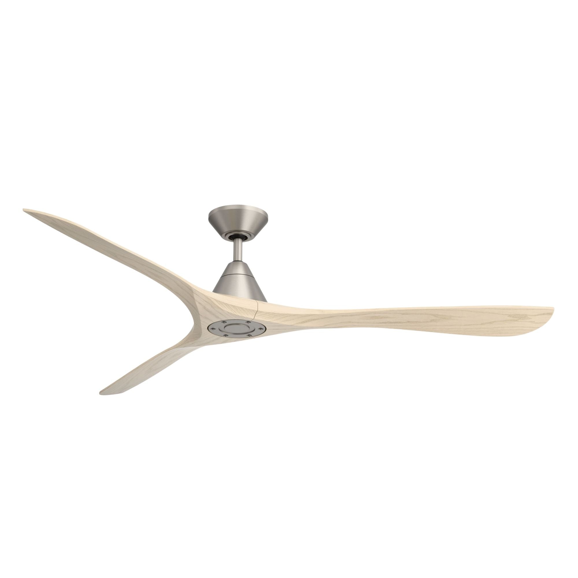 Modern Forms Carve 72" Smart Ceiling Fan, Antique Nickel with White Oak Blades