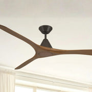Carve 72" Smart Ceiling Fan, Bronze with Distressed Koa Blades
