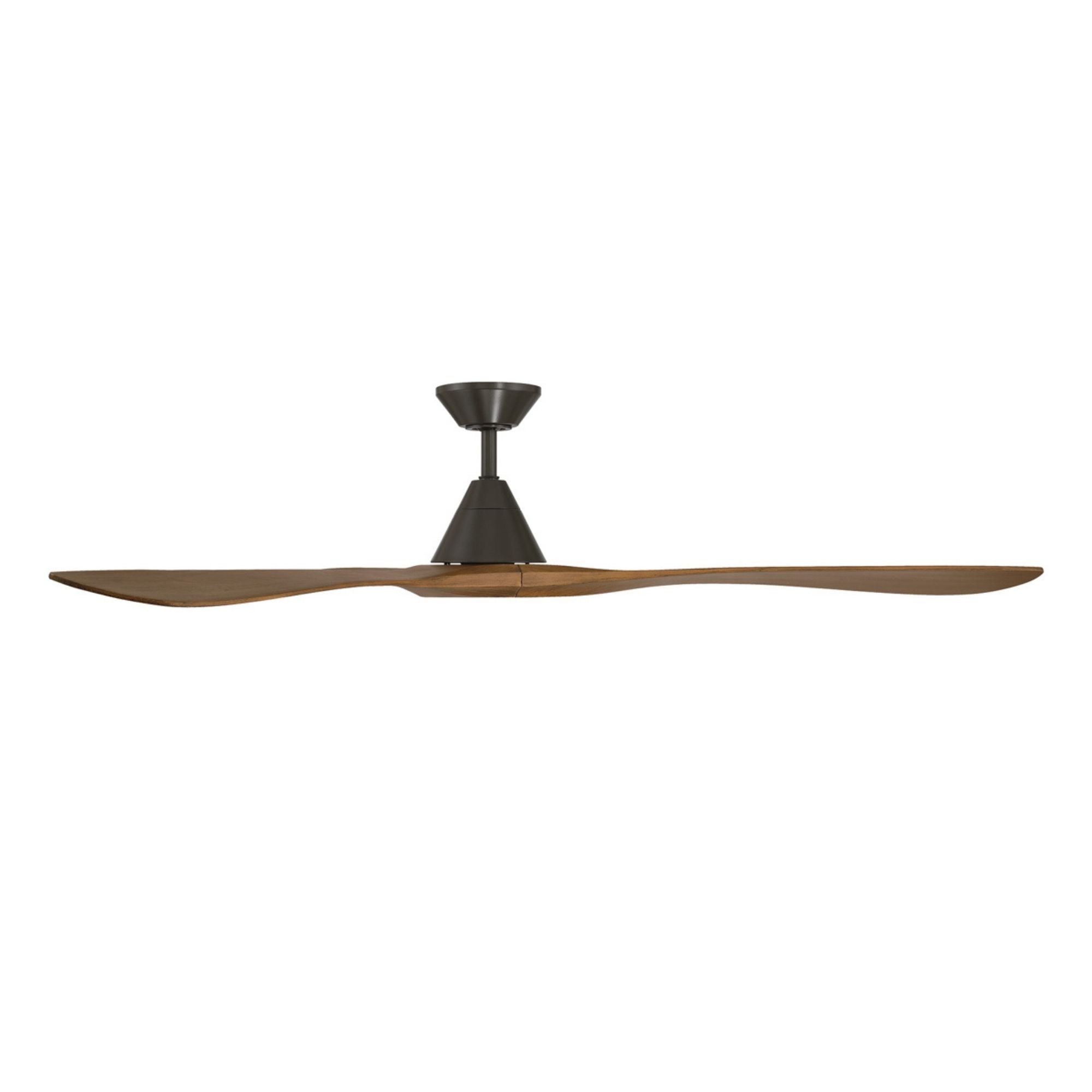 Carve 72" Smart Ceiling Fan, Bronze with Distressed Koa Blades