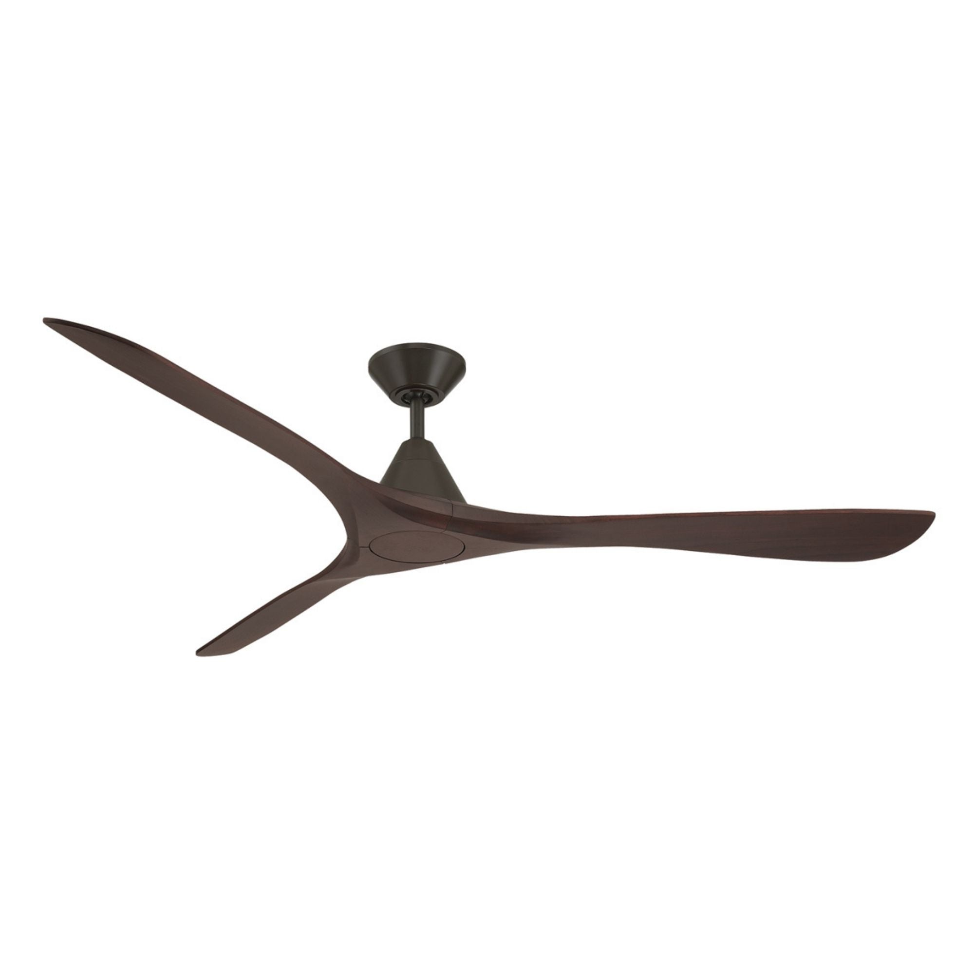 Carve 72" Smart Ceiling Fan, Bronze with Dark Walnut Blades