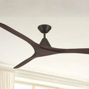 Carve 72" Smart Ceiling Fan, Bronze with Dark Walnut Blades