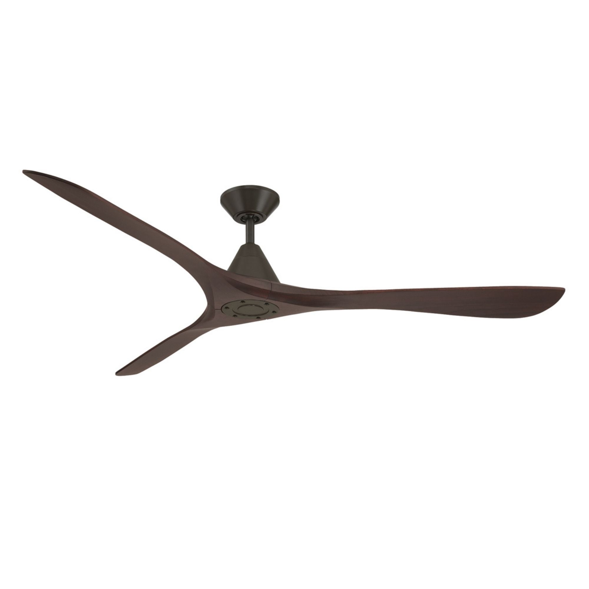 Carve 72" Smart Ceiling Fan, Bronze with Dark Walnut Blades