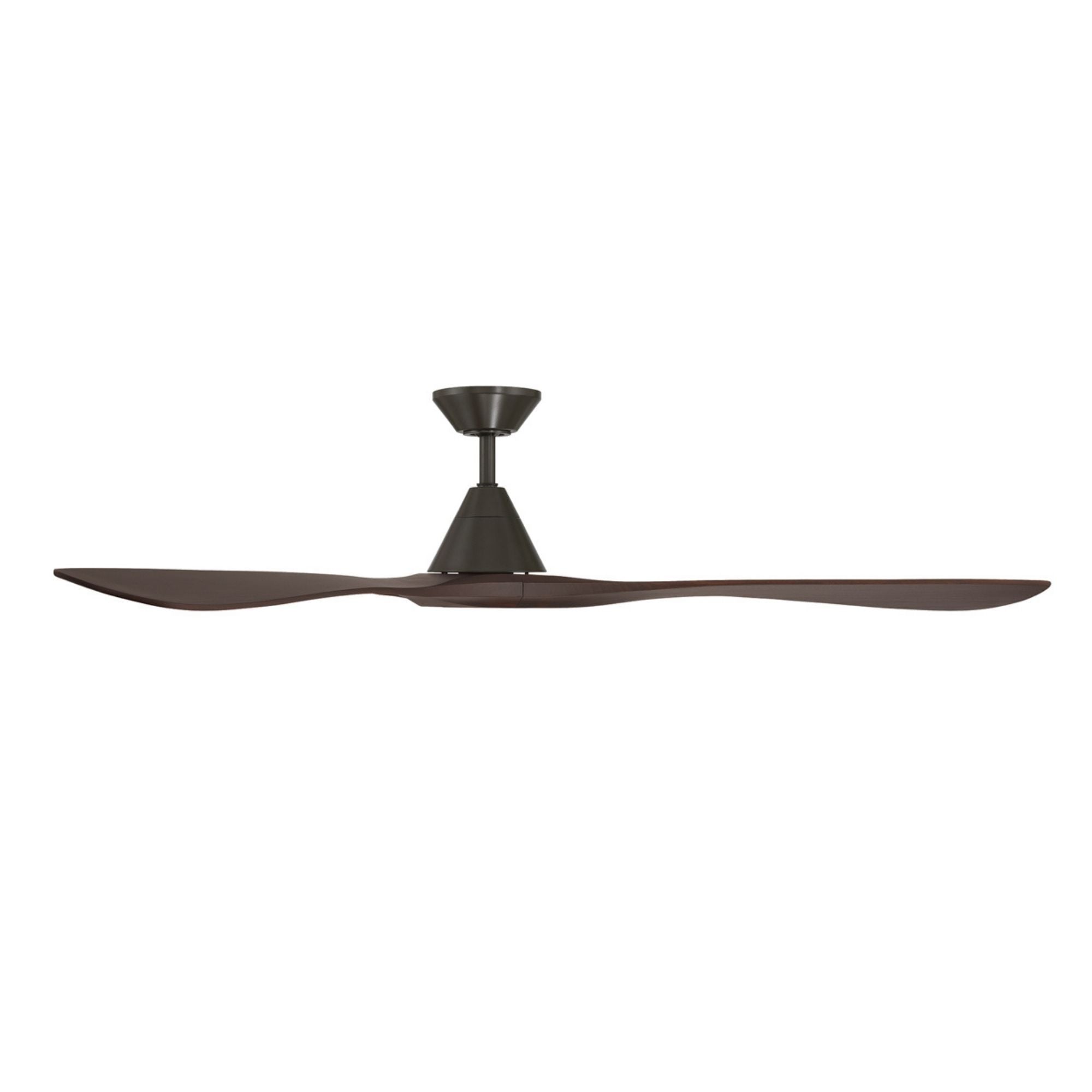 Carve 72" Smart Ceiling Fan, Bronze with Dark Walnut Blades