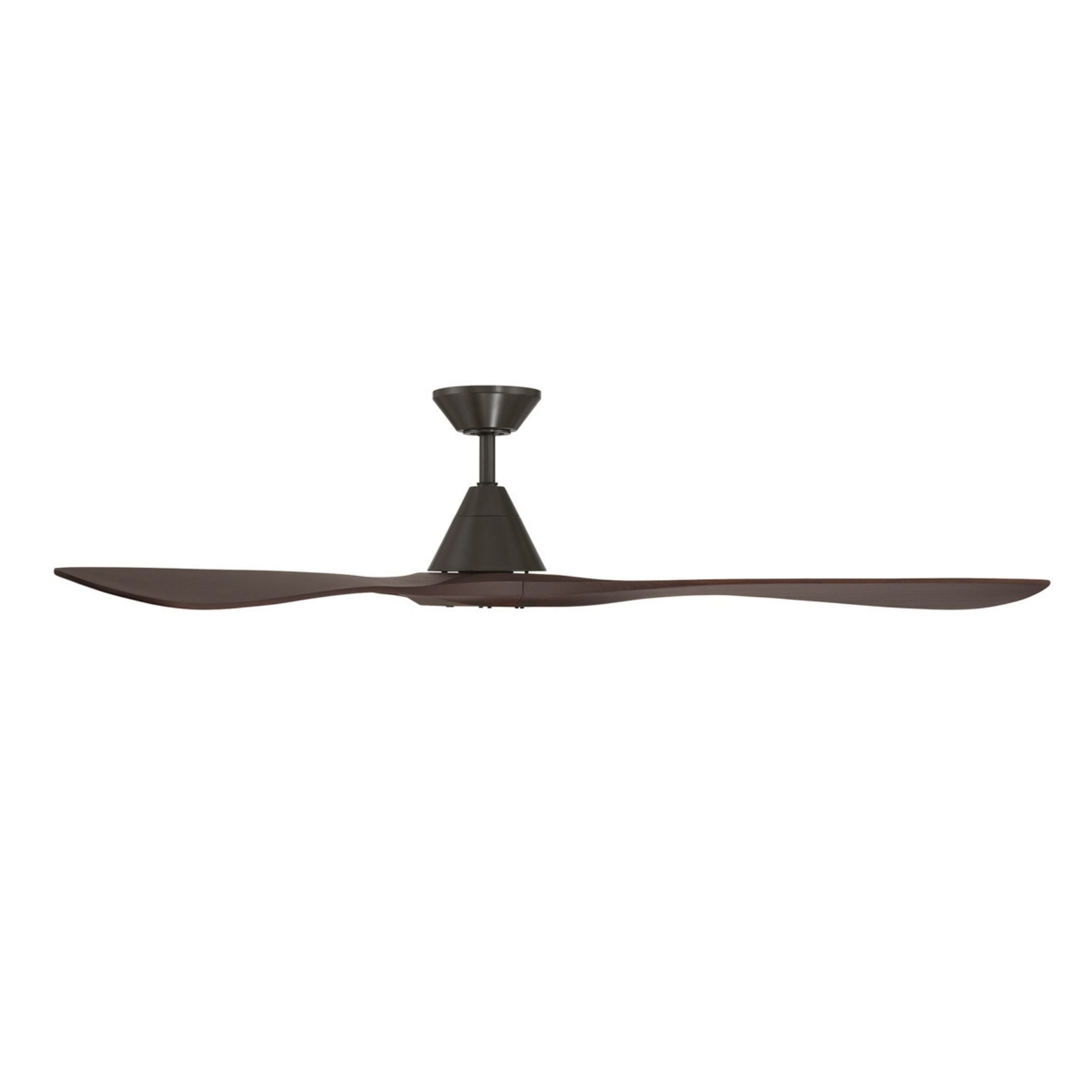 Carve 72" Smart Ceiling Fan, Bronze with Dark Walnut Blades
