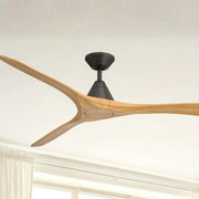 Modern Forms Carve 72" Smart Ceiling Fan, Bronze with Honey Oak Blades