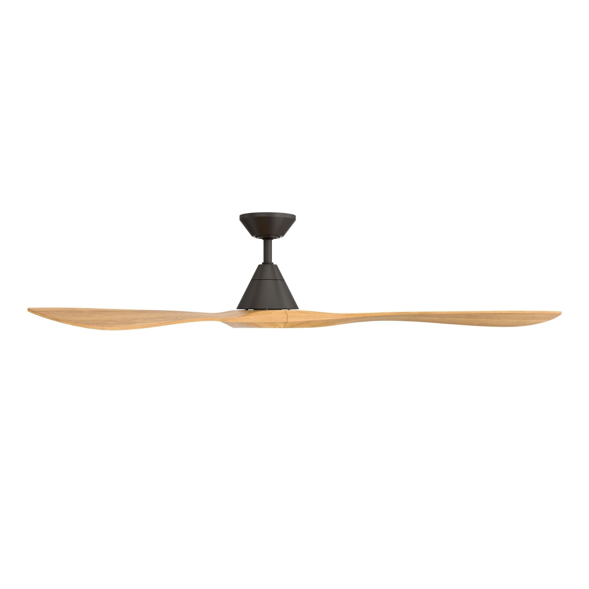 Modern Forms Carve 72" Smart Ceiling Fan, Bronze with Honey Oak Blades