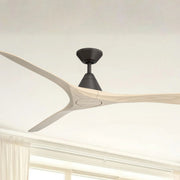 Modern Forms Carve 72" Smart Ceiling Fan, Bronze with White Oak Blades