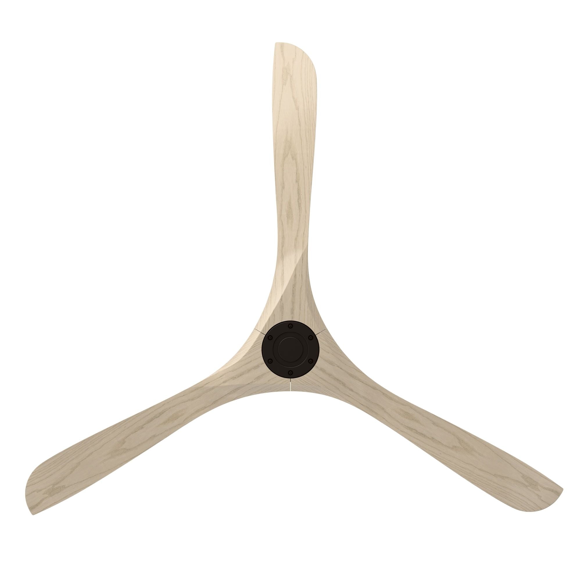Modern Forms Carve 72" Smart Ceiling Fan, Bronze with White Oak Blades