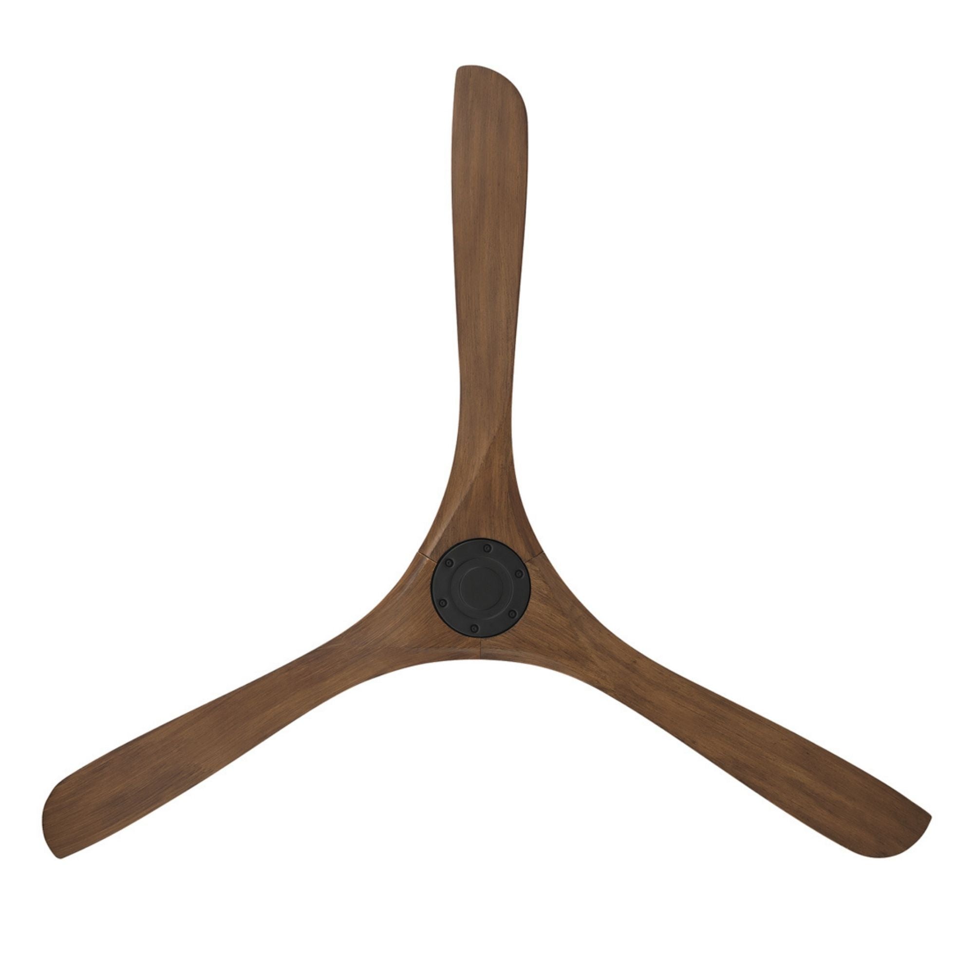 Carve 72" Smart Ceiling Fan, Matte Black with Distressed Koa Blades
