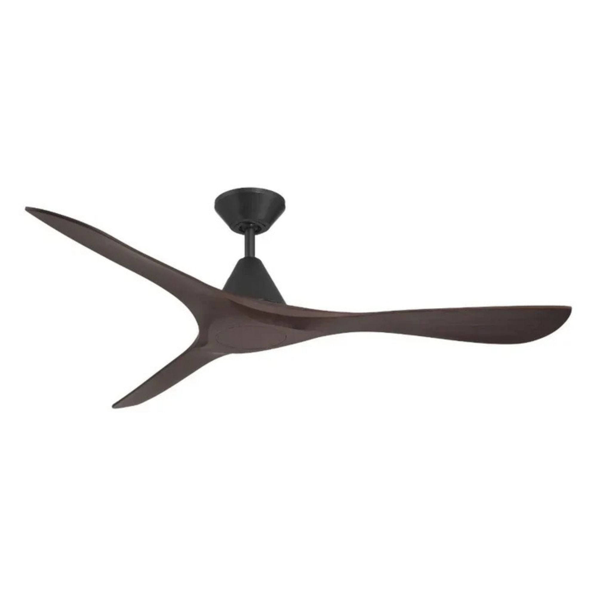 Carve 72" Smart Ceiling Fan, Matte Black with Dark Walnut Blades