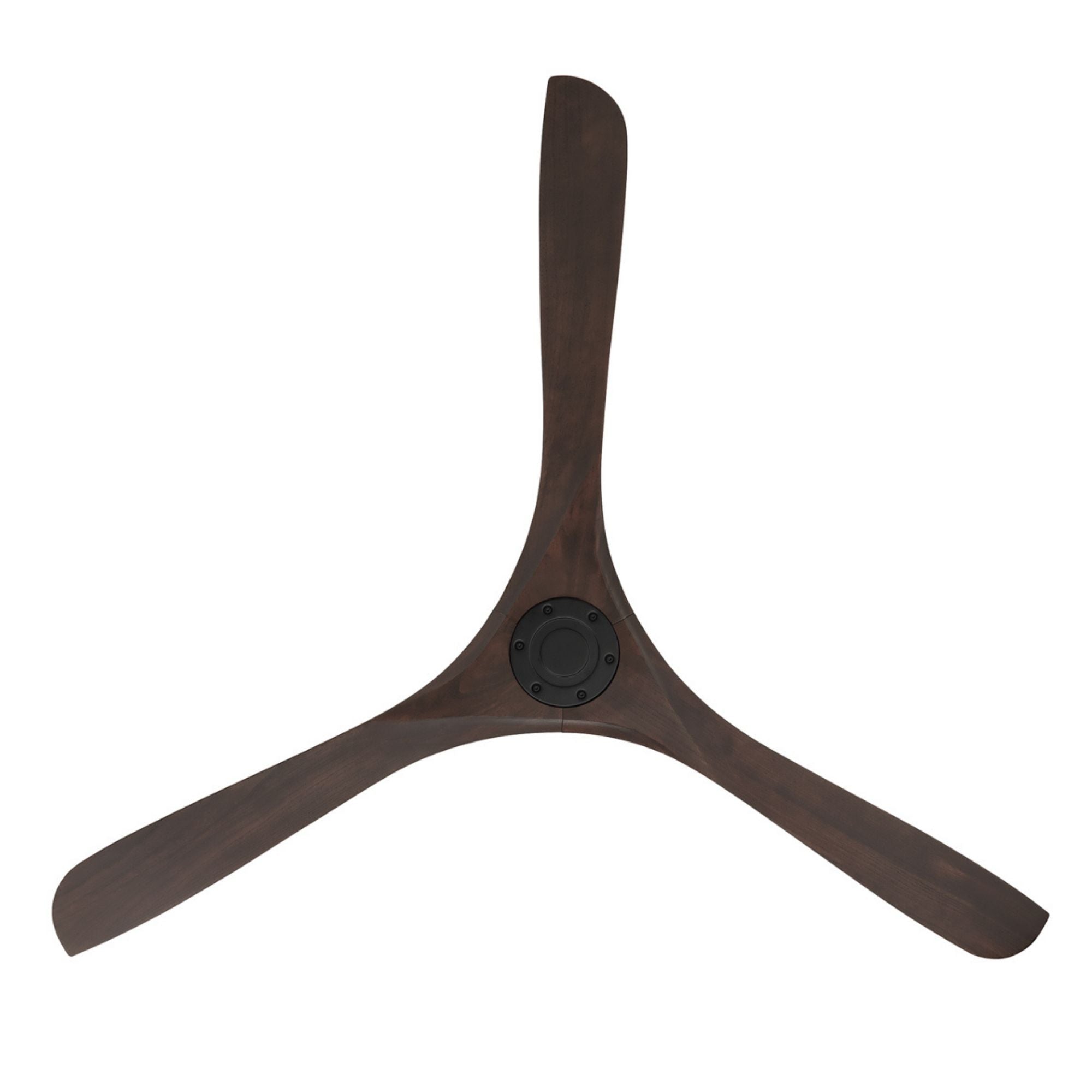 Carve 72" Smart Ceiling Fan, Matte Black with Dark Walnut Blades