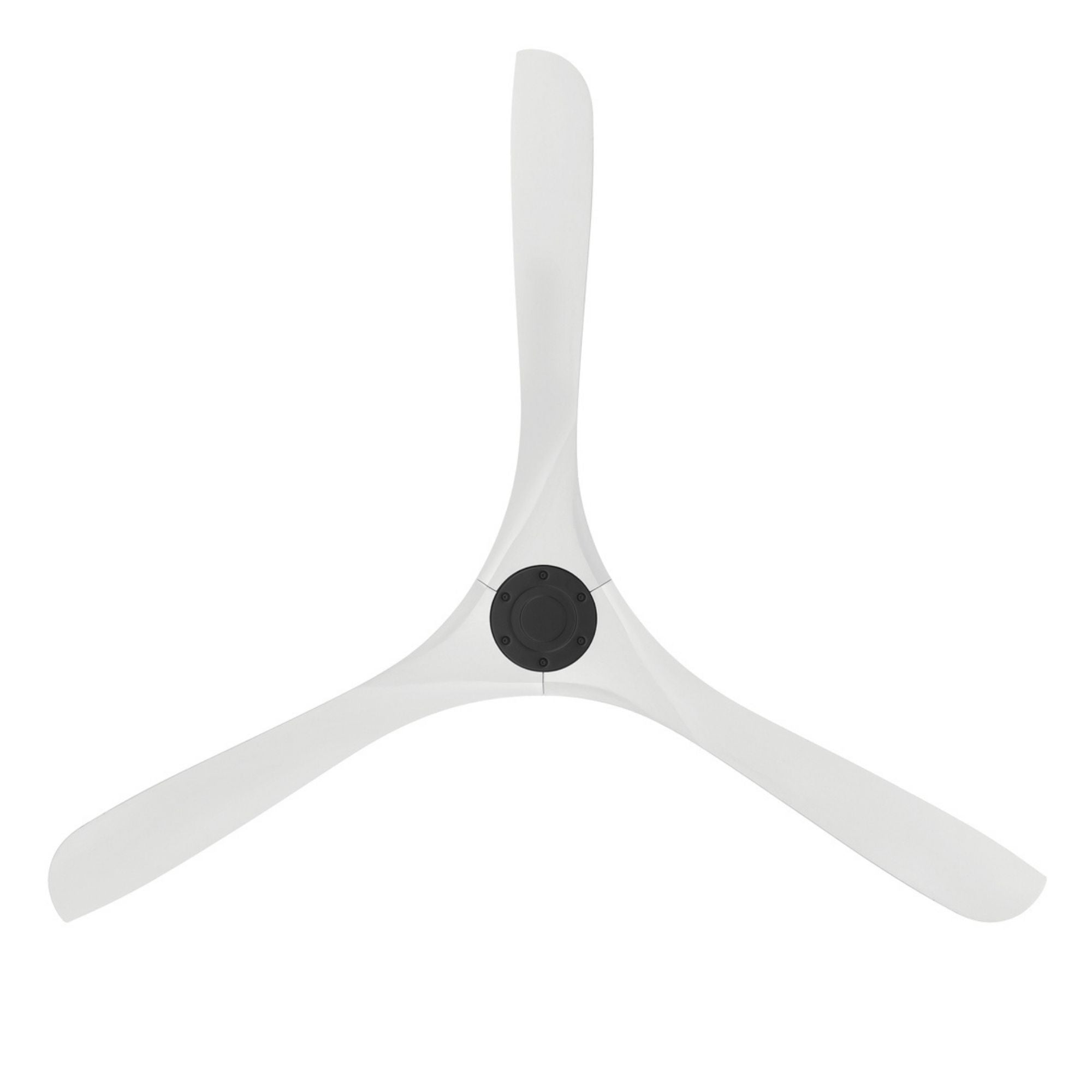 Carve 72" Smart Ceiling Fan, Matte Black with Matte White Blades