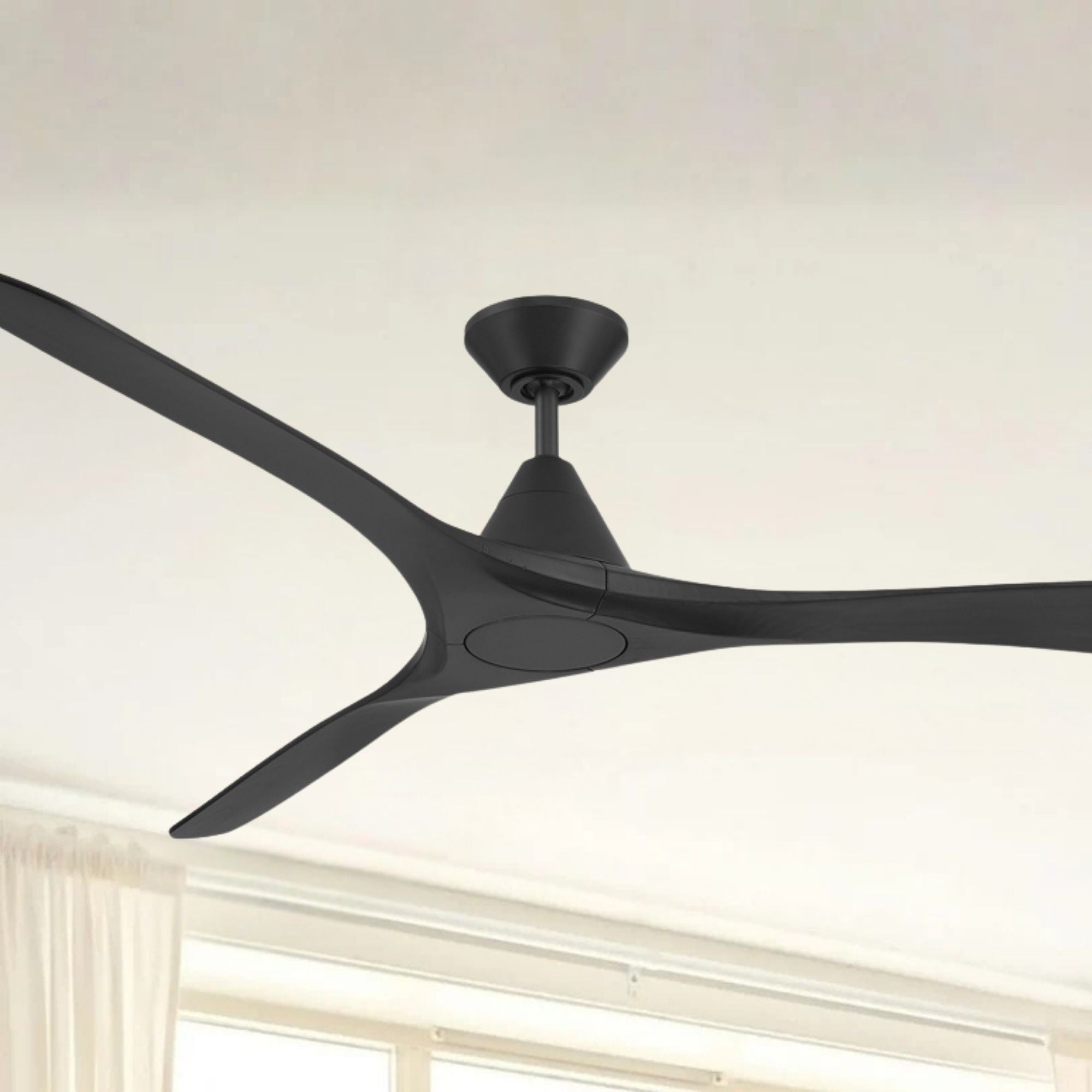 Carve 72" Smart Ceiling Fan, Matte Black