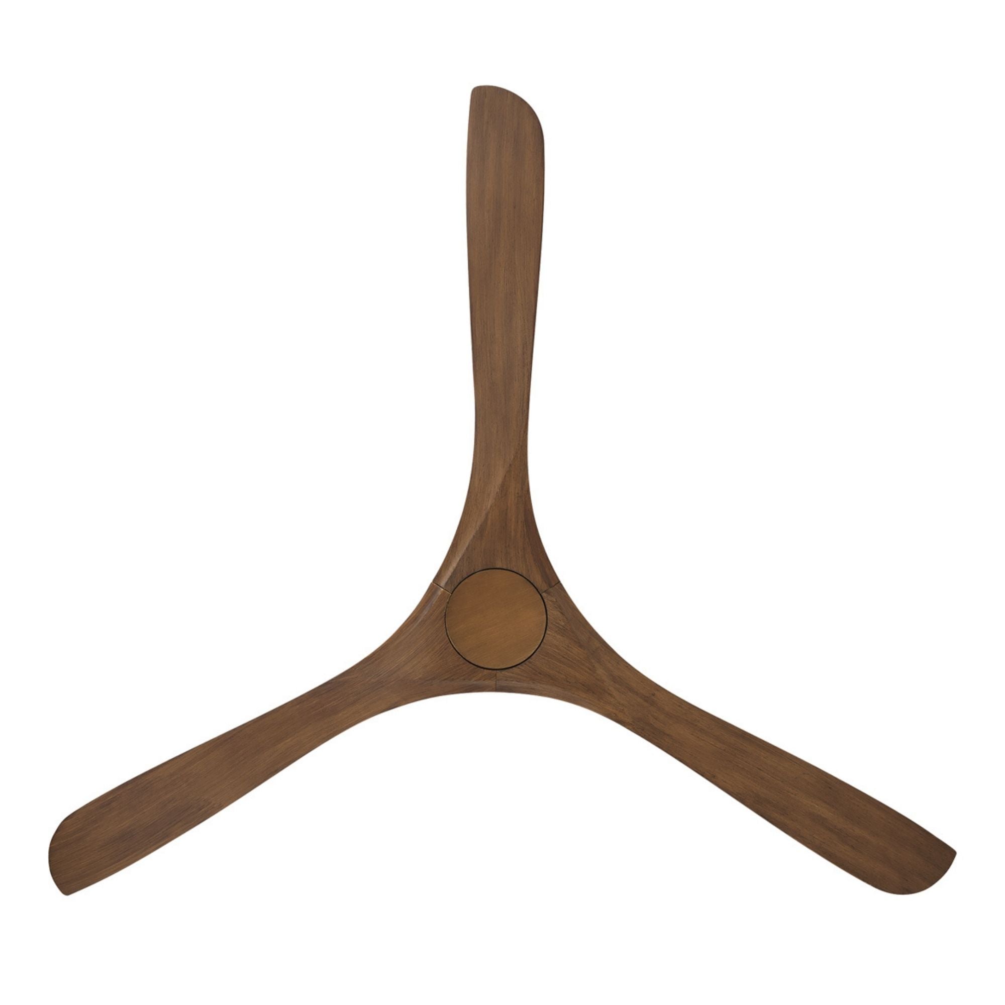 Carve 72" Smart Ceiling Fan, Matte White with Distressed Koa Blades