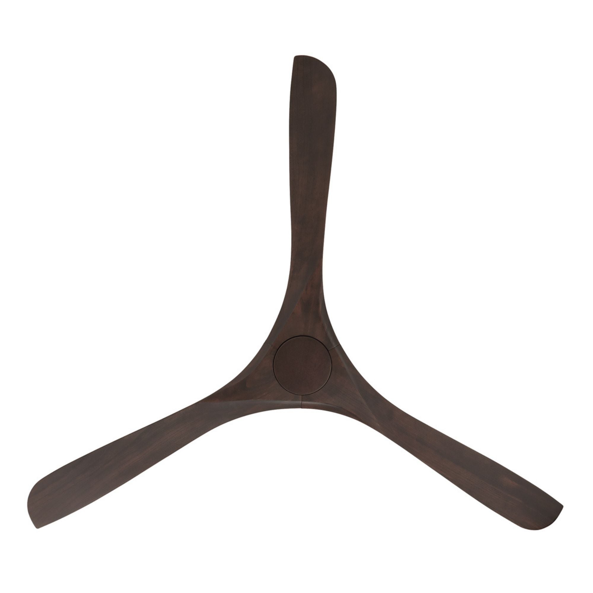 Carve 72" Smart Ceiling Fan, Matte White with Dark Walnut Blades
