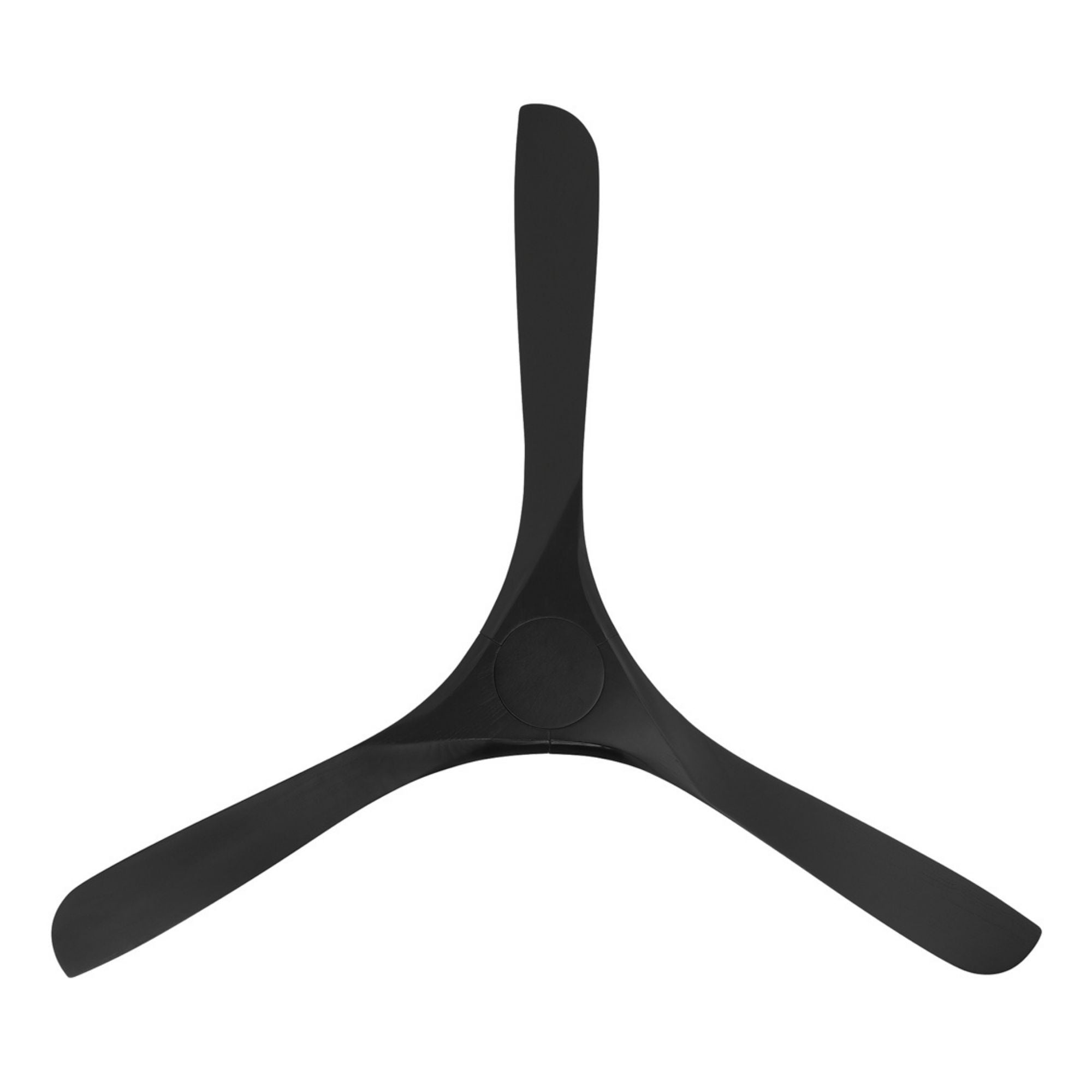 Carve 72" Smart Ceiling Fan, Matte White with Matte Black Blades