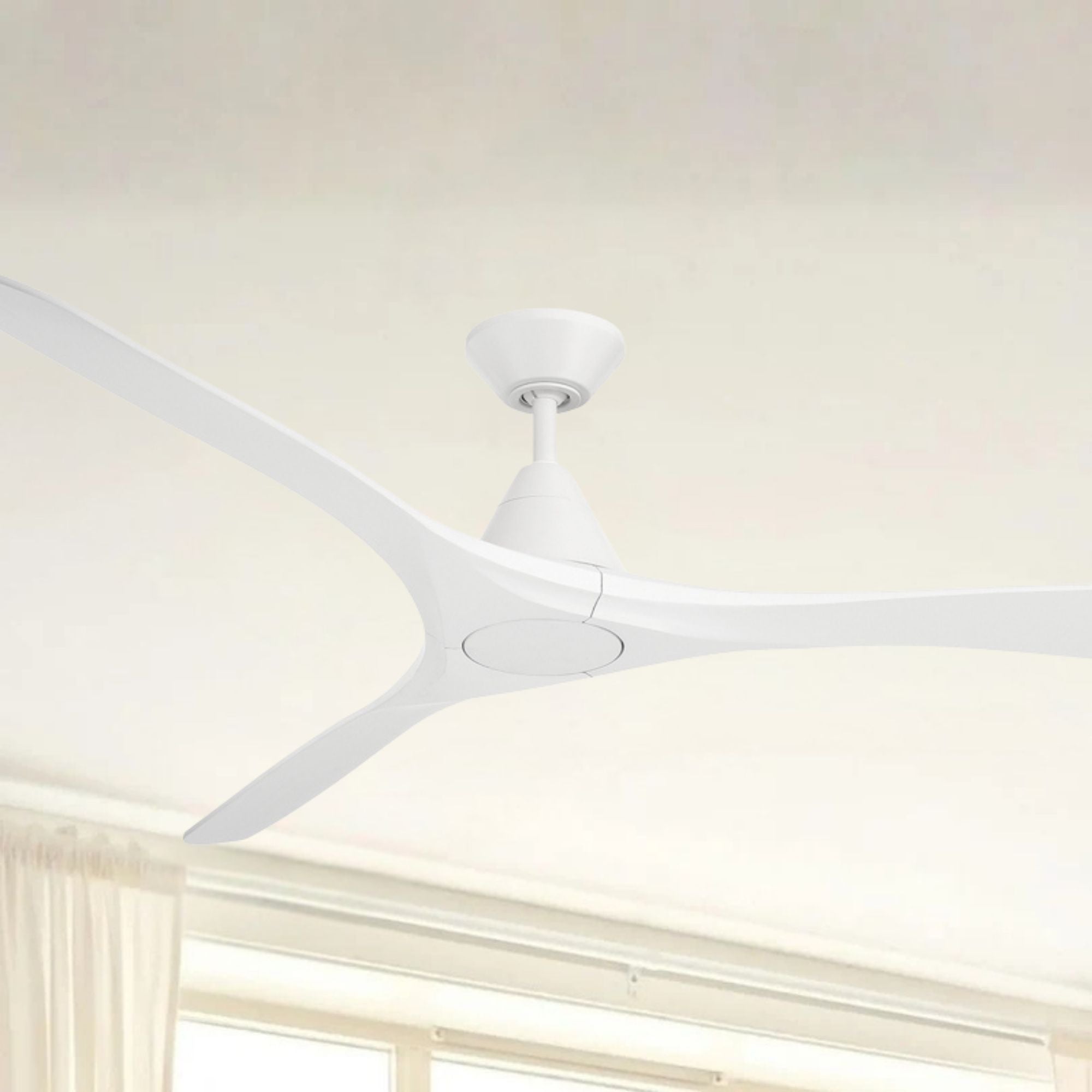 Carve 72" Smart Ceiling Fan, Matte White