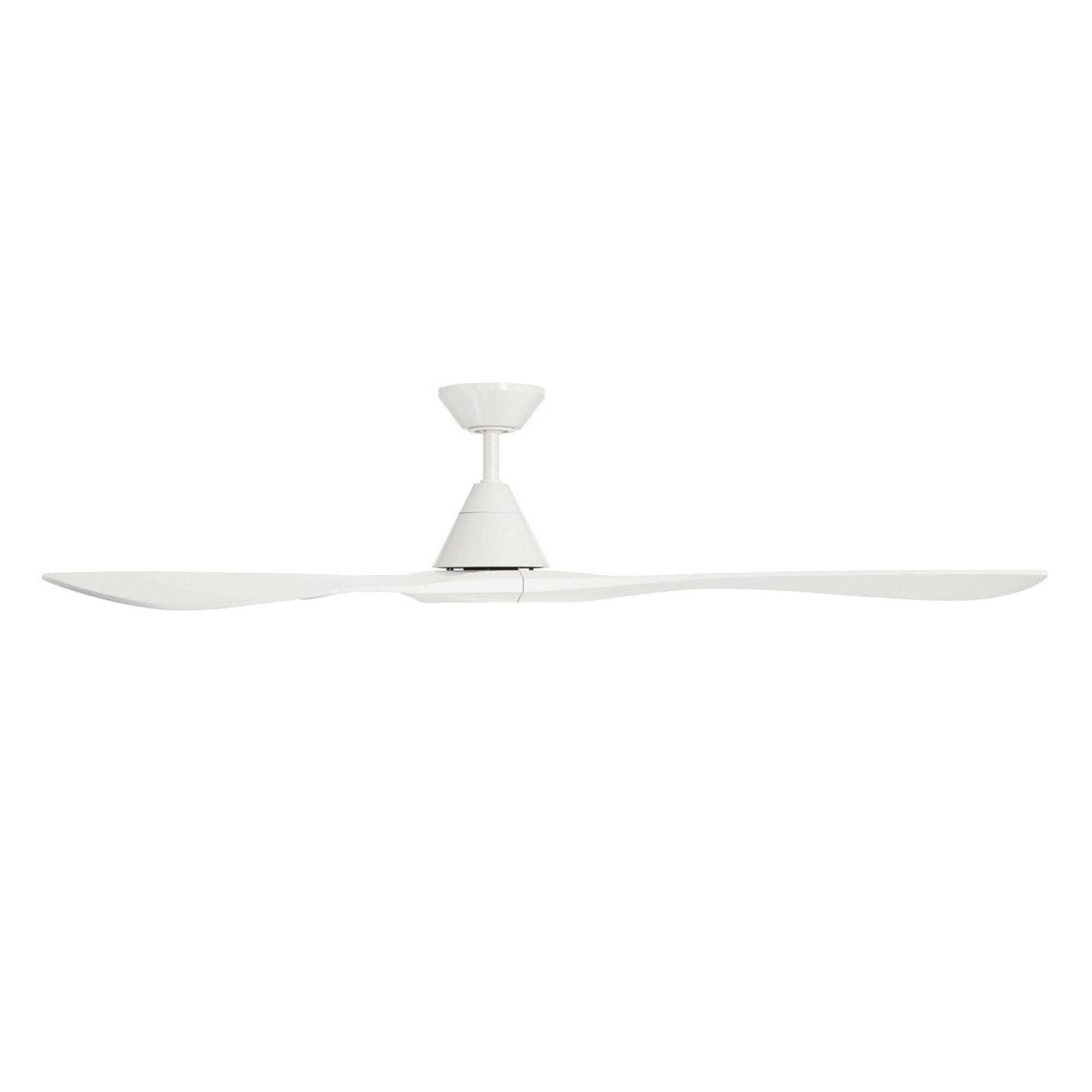 Carve 72" Smart Ceiling Fan, Matte White