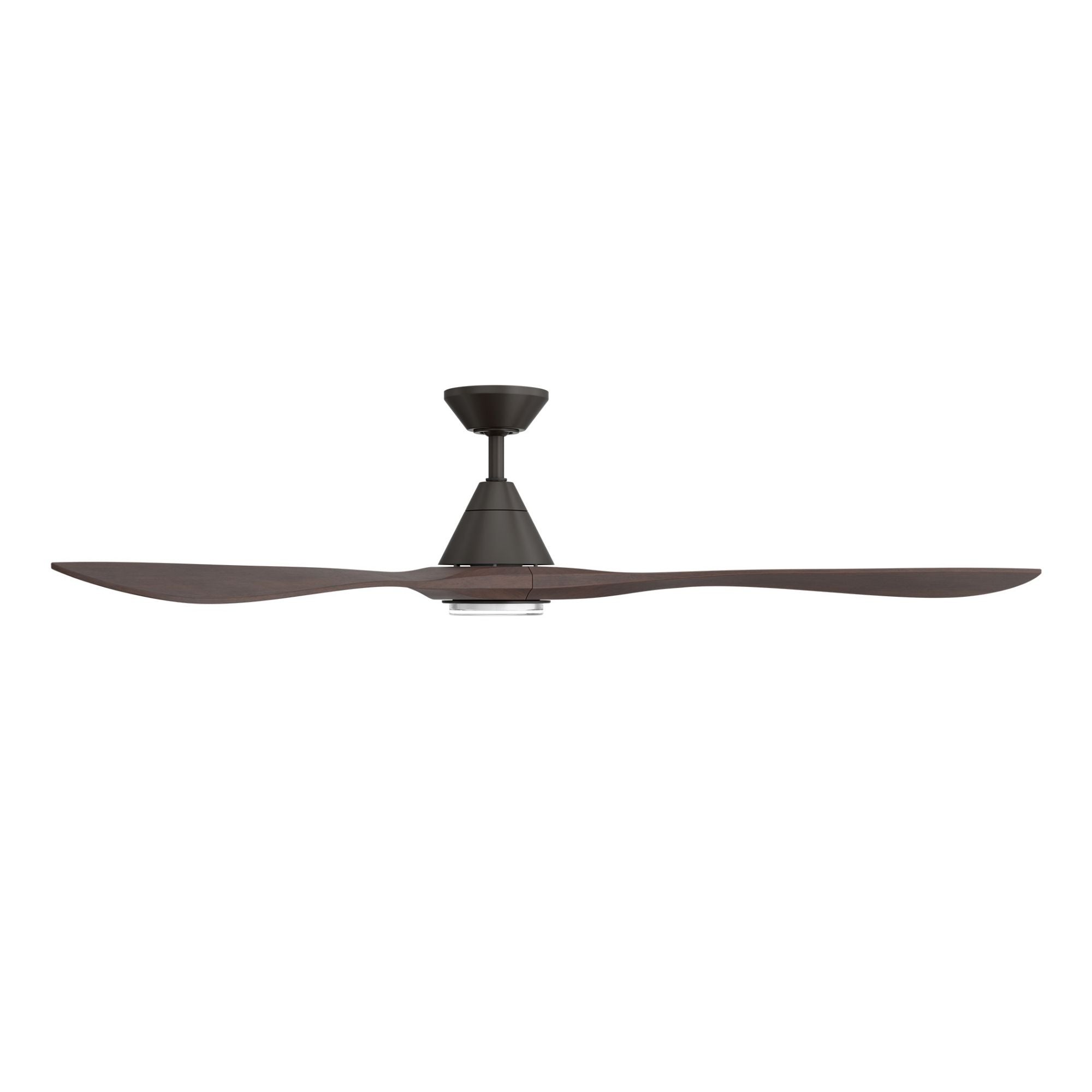 Carve 72" LED Smart Ceiling Fan, Bronze with Dark Walnut Blades