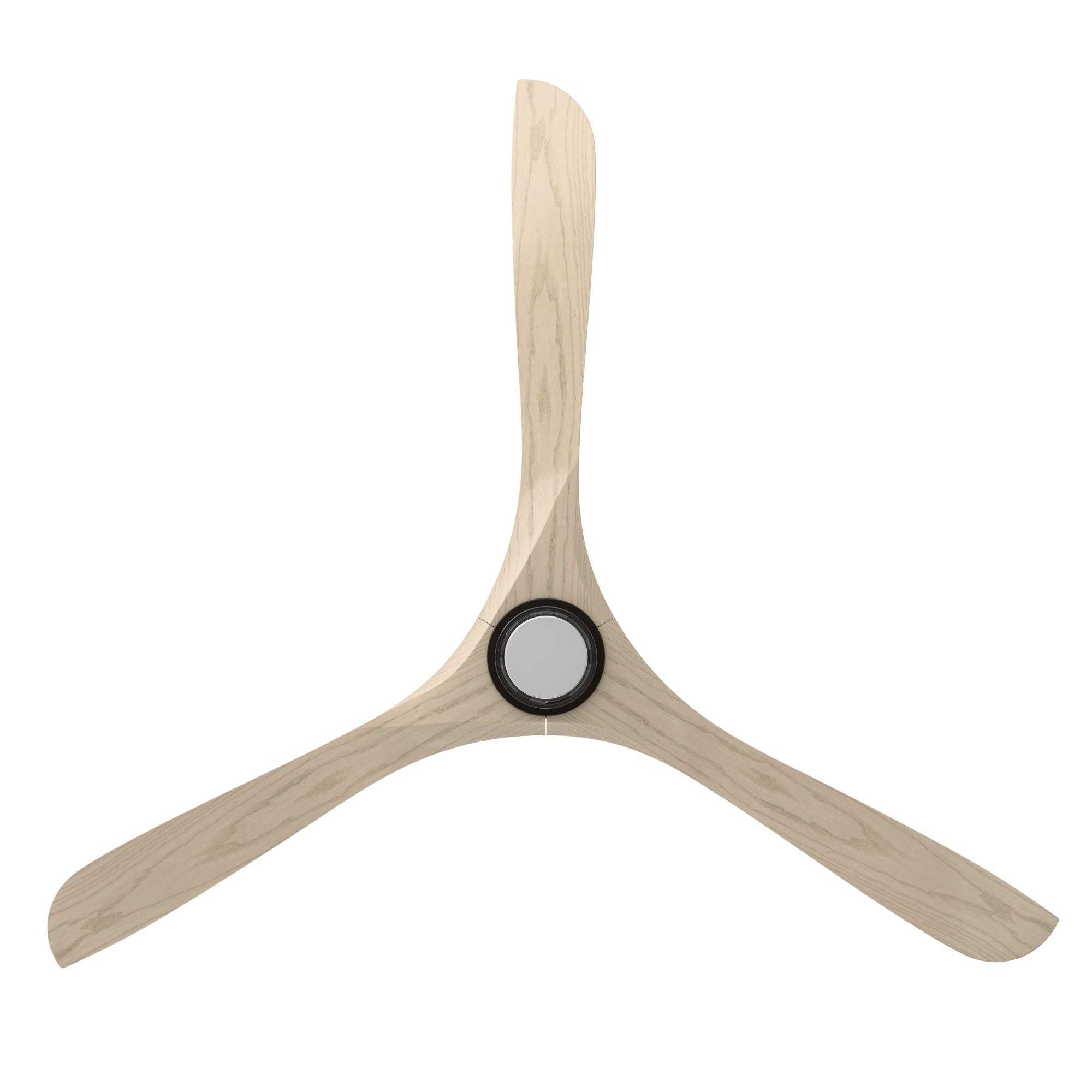 Modern Forms Carve 72" LED Smart Ceiling Fan, Bronze with White Oak Blades