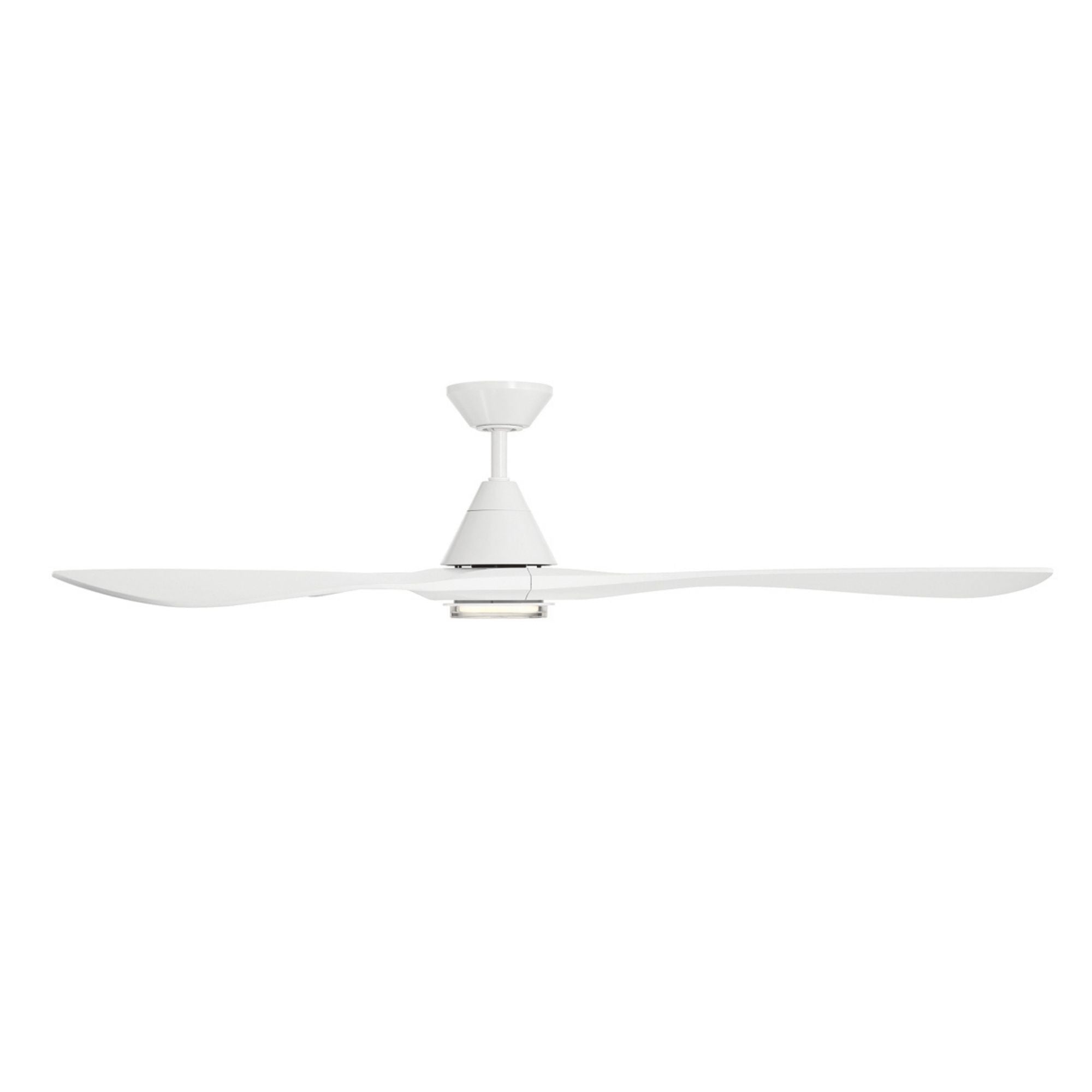 Carve 72" LED Smart Ceiling Fan, Matte White