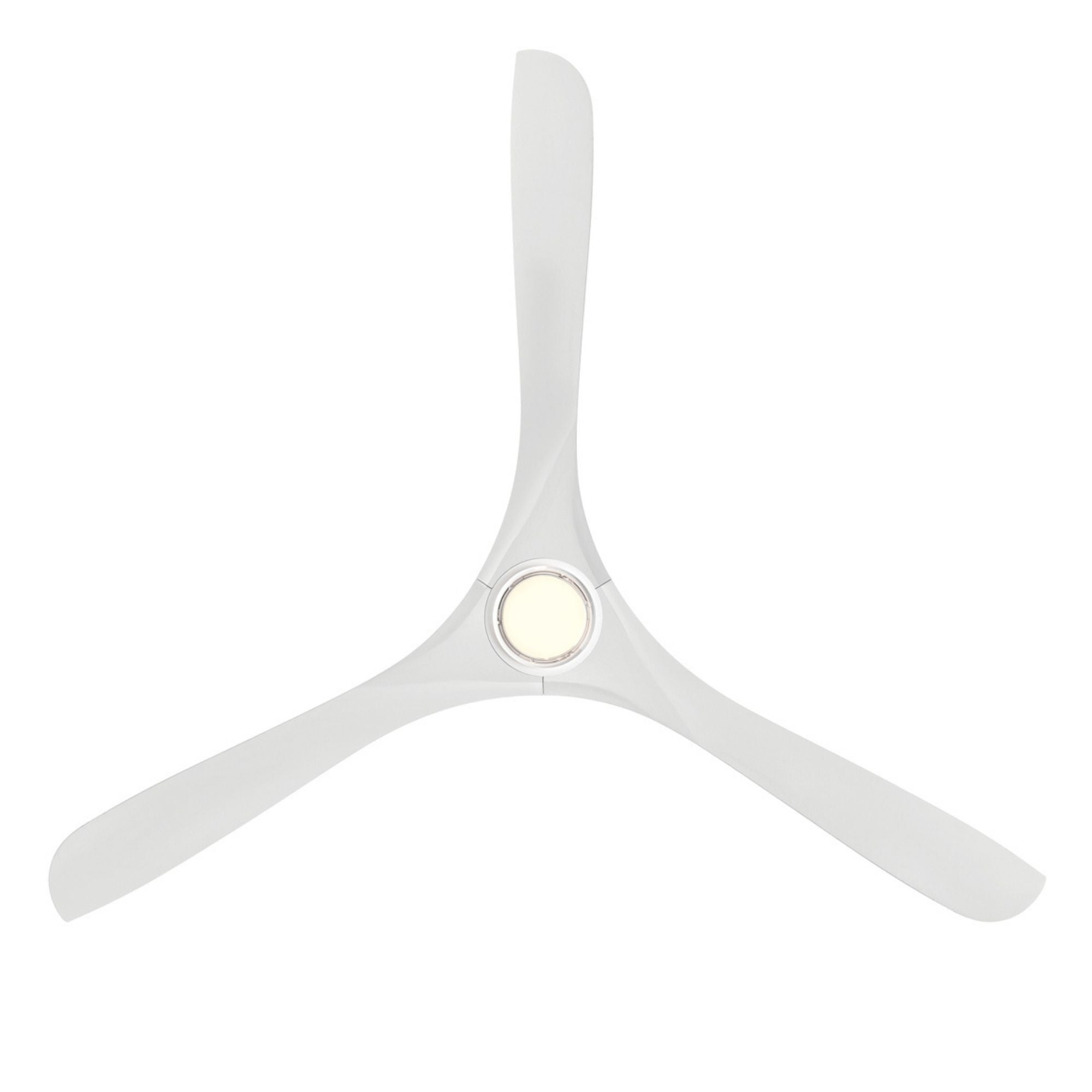Carve 72" LED Smart Ceiling Fan, Matte White