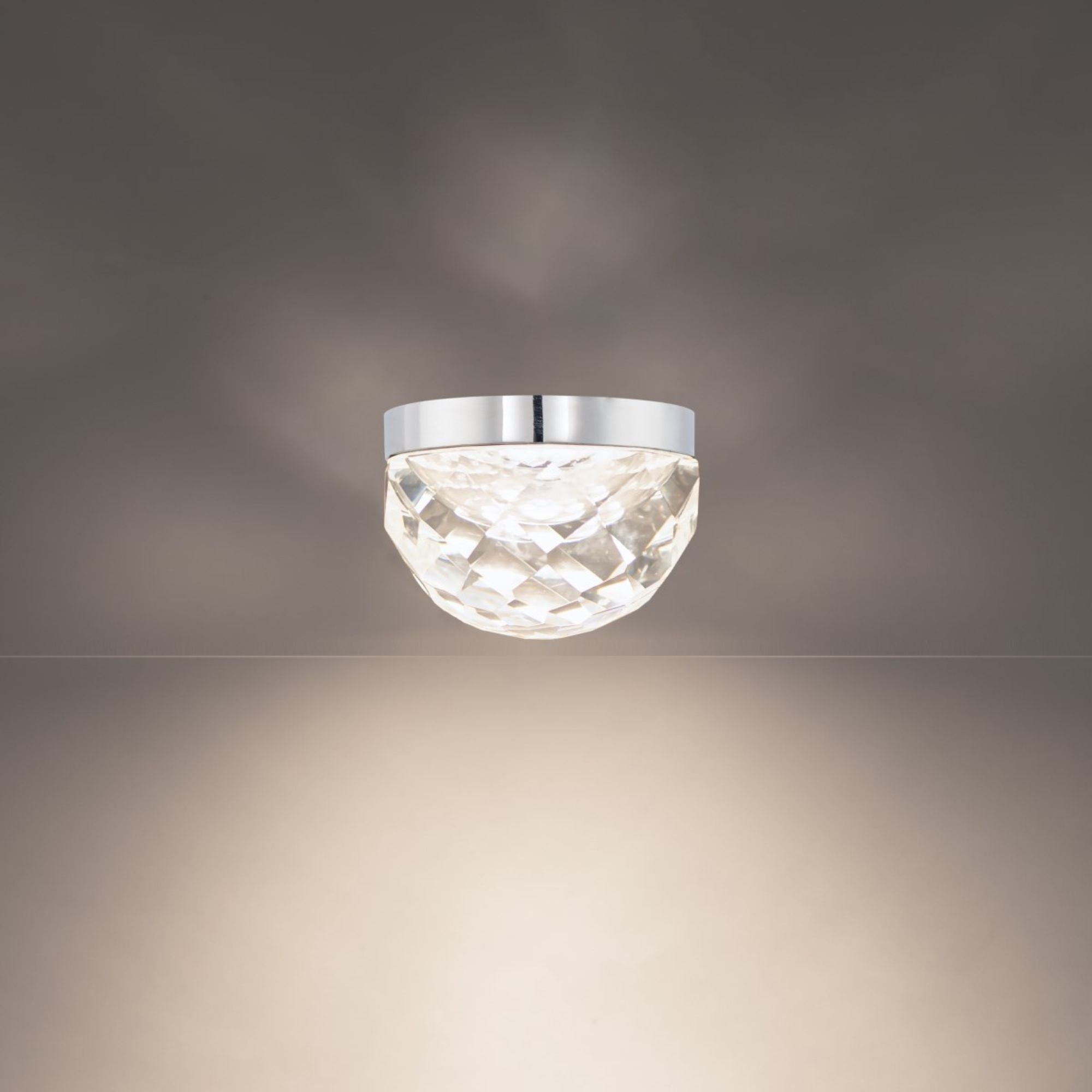 Cascade 6" LED Flush Mount, Polished Nickel Finish