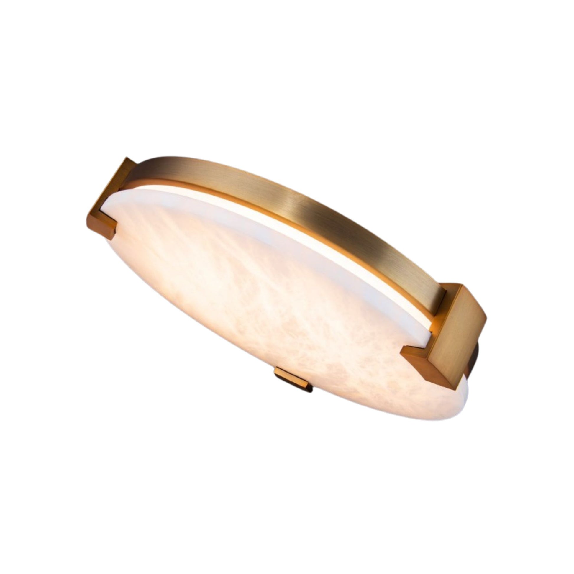 Catalonia 11" LED Flush Mount, Aged Brass Finish - Bees Lighting