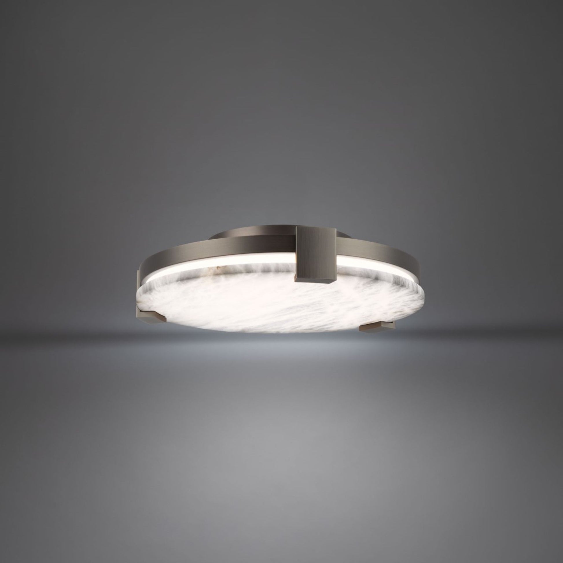 Catalonia 11" LED Flush Mount, Antique Nickel Finish - Bees Lighting